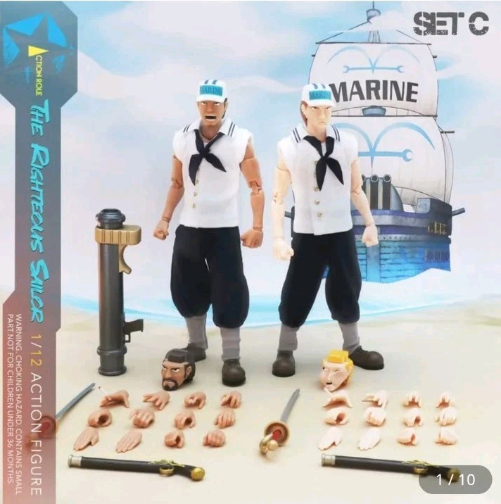 Action Role 1/12 Scale The Righteous Sailor Action Figure Set C « BRAND NEW »
