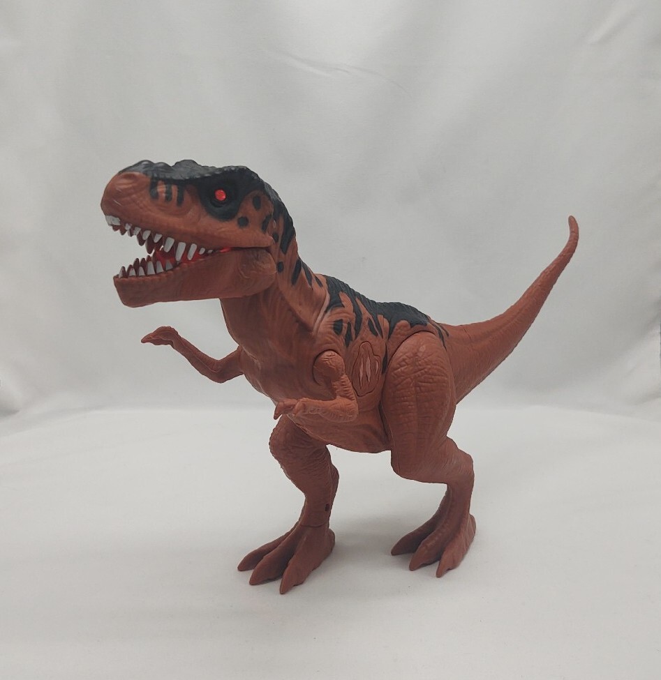 T Rex Toy Dinosaur 15&Prime; Growling Mouth and Eyes Light Up WM-H 20210315