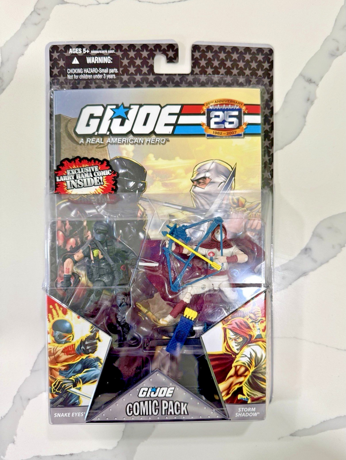 NEW GI Joe Comic 2-Pack Snake Eyes Storm Shadow Larry Hama 25th Anniversary #21b