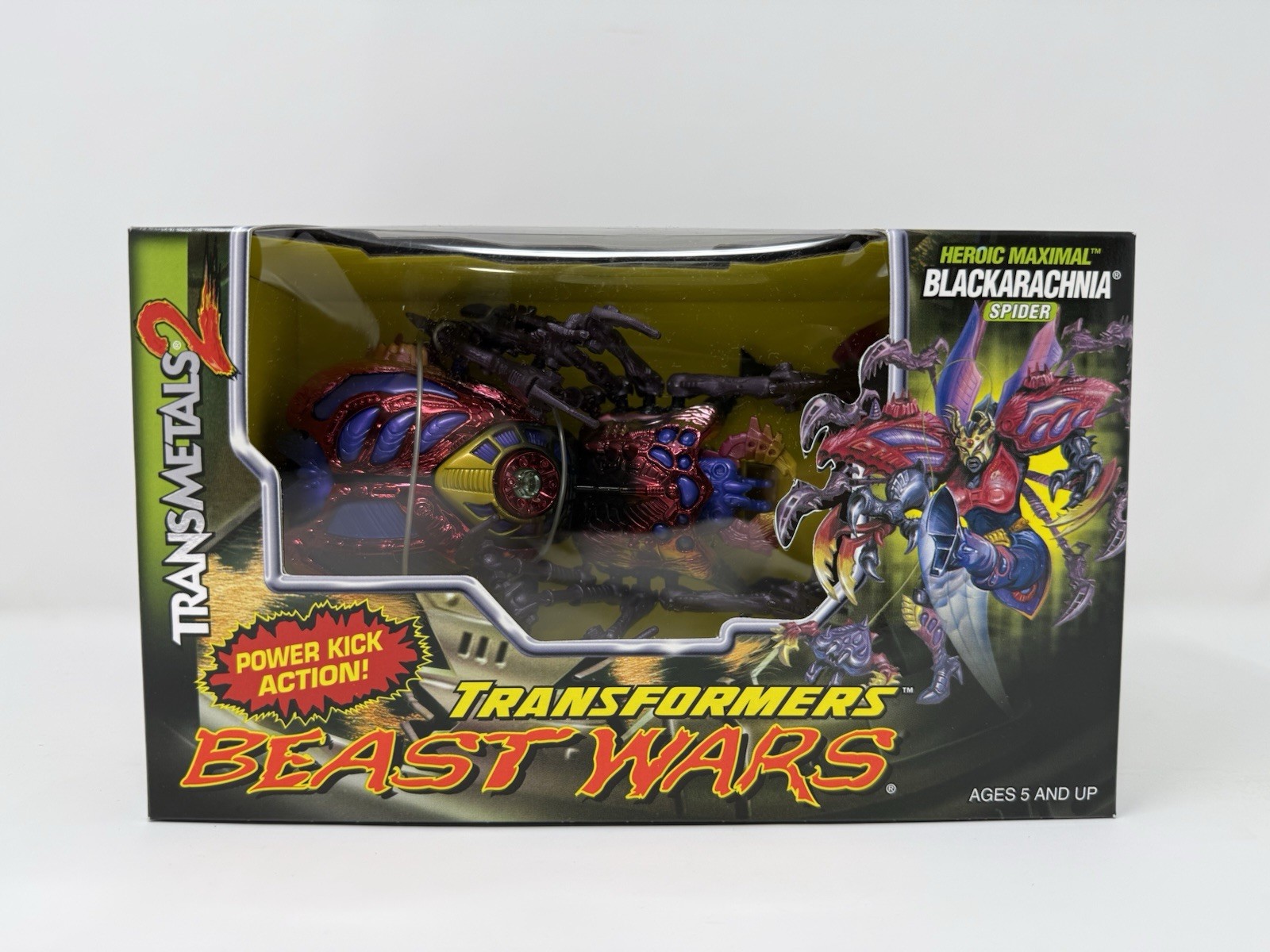 NEW Beast Wars Transformers Transmetal 2 Blackarachnia Hasbro 1999 Sealed Box