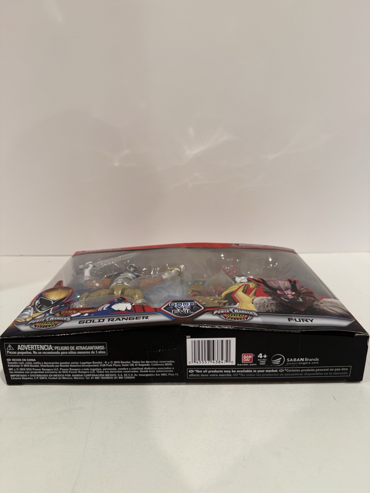 Power Rangers Mega Collection Good vs Evil Dino Charge Gold Ranger vs Fury Pack