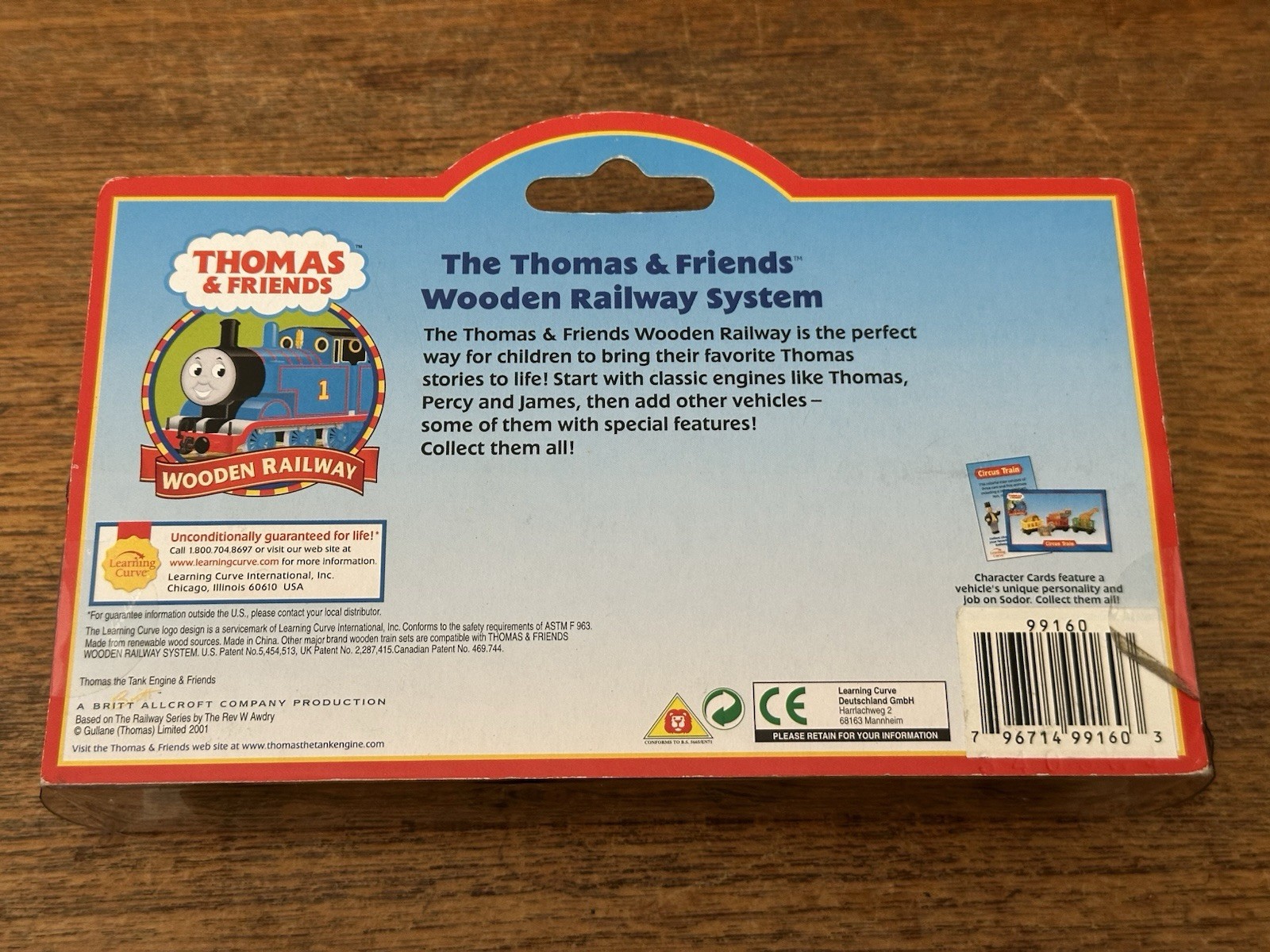 2001 Learning Curve Wooden Thomas Train Original Style Aquarium Cars! New!
