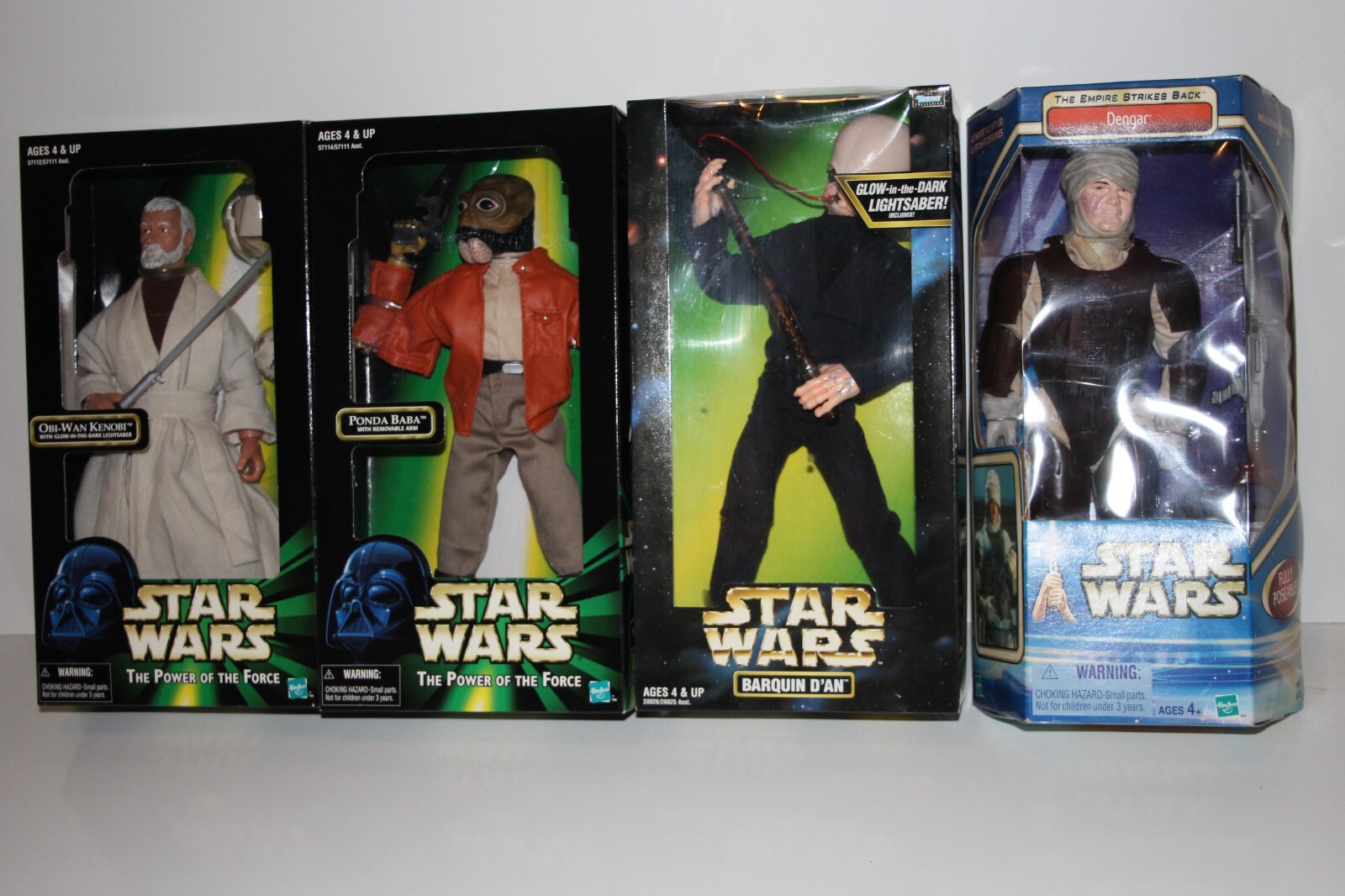 Star Wars 4 x LOT 1/6 12 inch Obi-Wan Kenobi Ponda Baba Barquin D&rsquo;An Dengar 12&Prime;