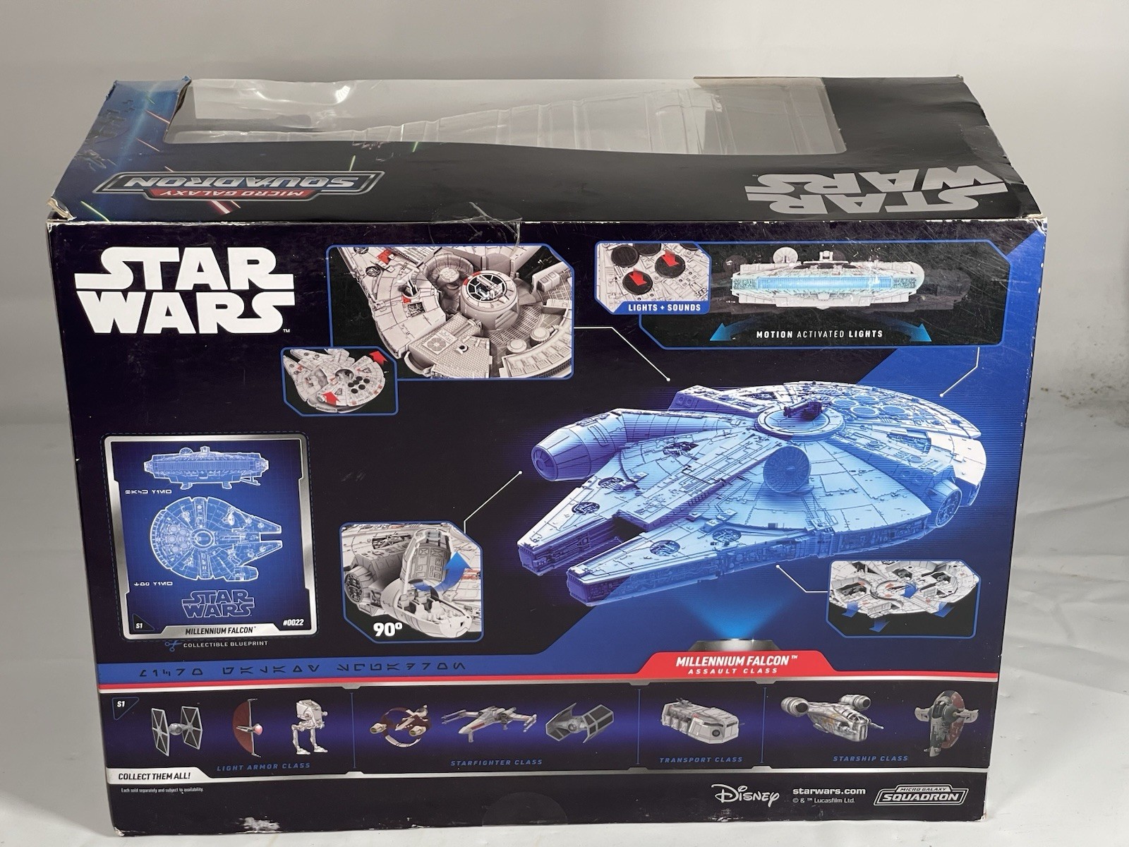 Star Wars Micro Galaxy Squadron Assault Class Millenium Falcon 1 in Action