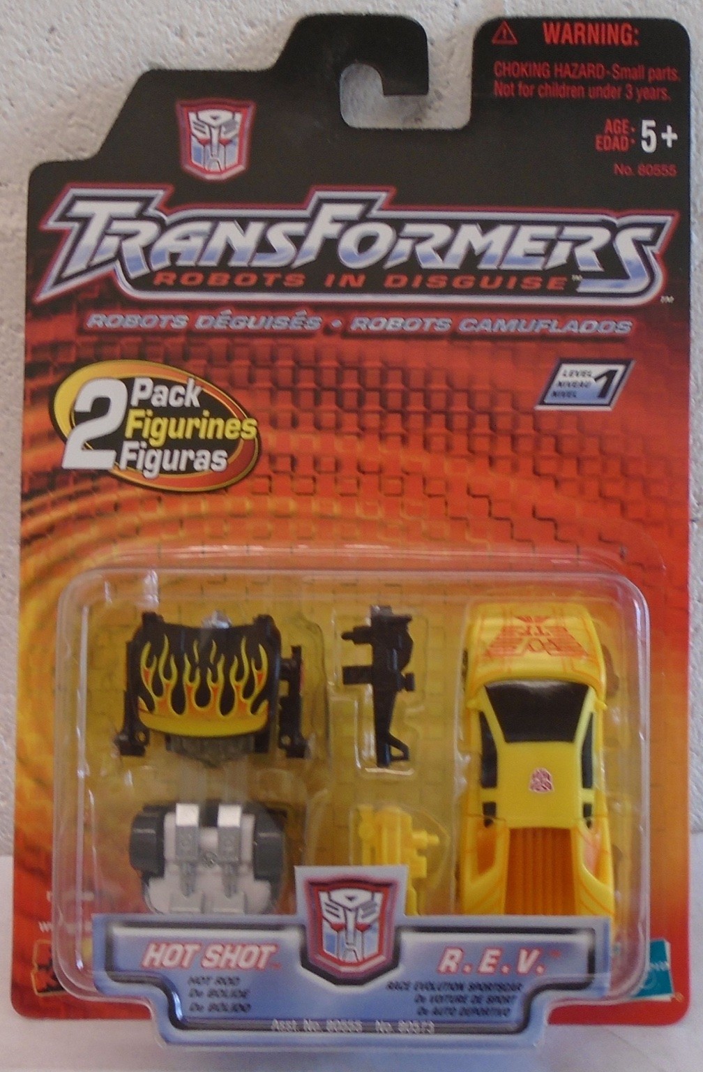 Transformers Robots in Disguise Hot Shot & R.E.V. RID 2-Pack Hasbro Race Car