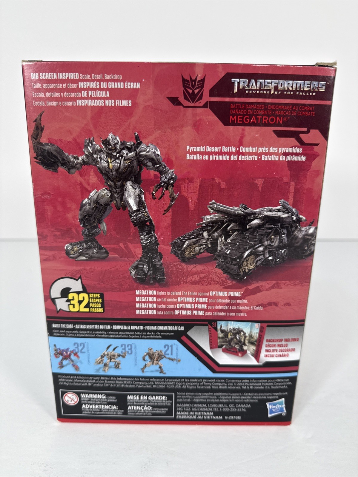Transformers Studio Series 31 Voyager Class BATTLE DAMAGE MEGATRON Hasbro ROTF