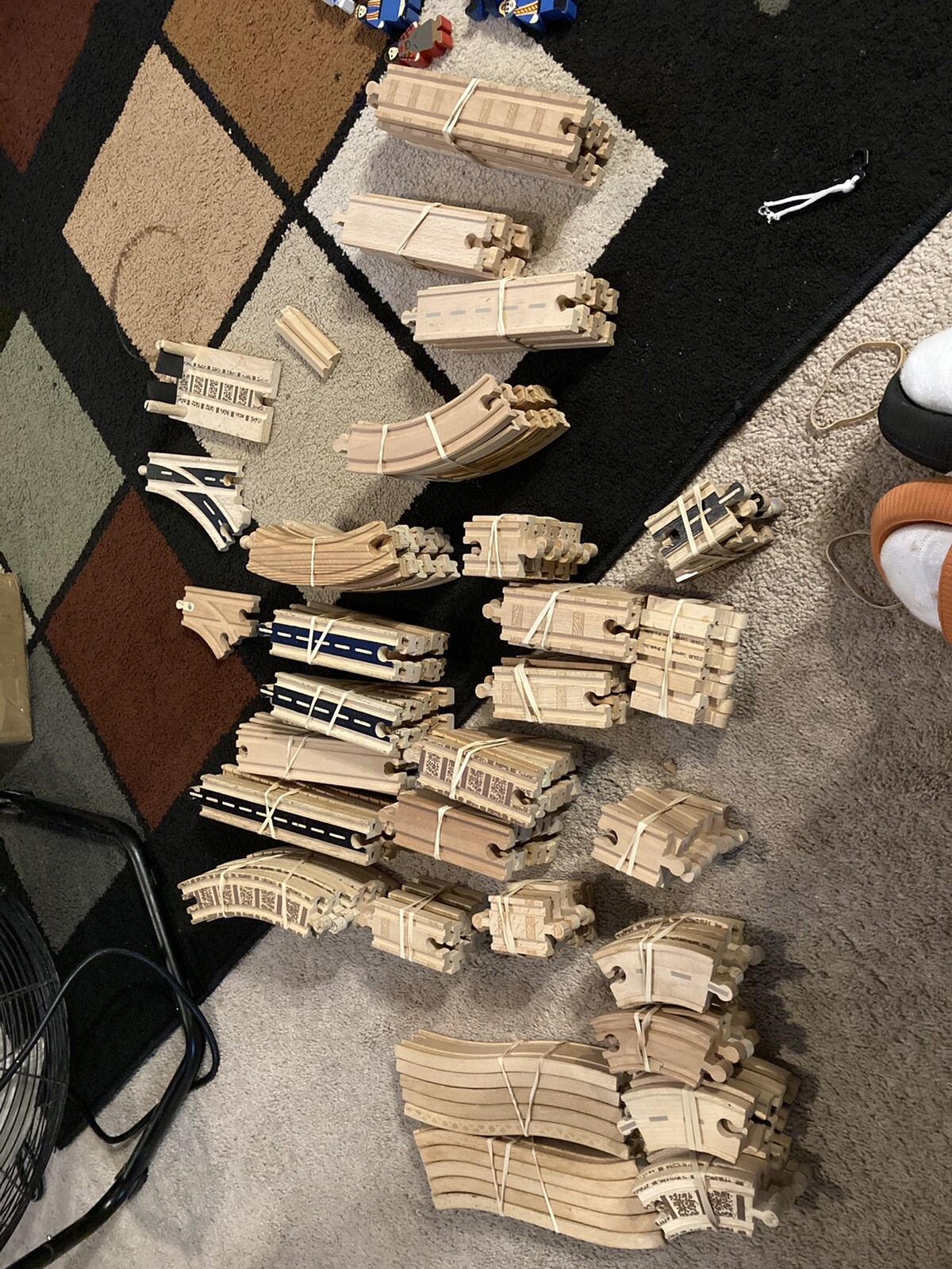 200+Pcs Deluxe Wooden Train Set
