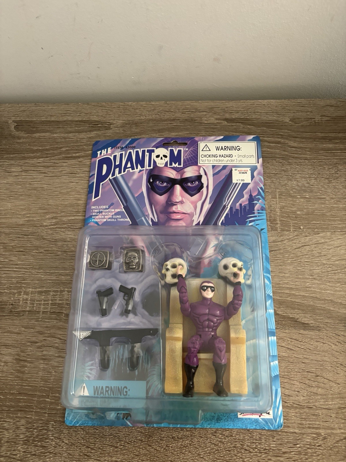 Rare Vintage 1995 The PHANTOM 5” Figure Street Players Kidz Biz Skull Throne