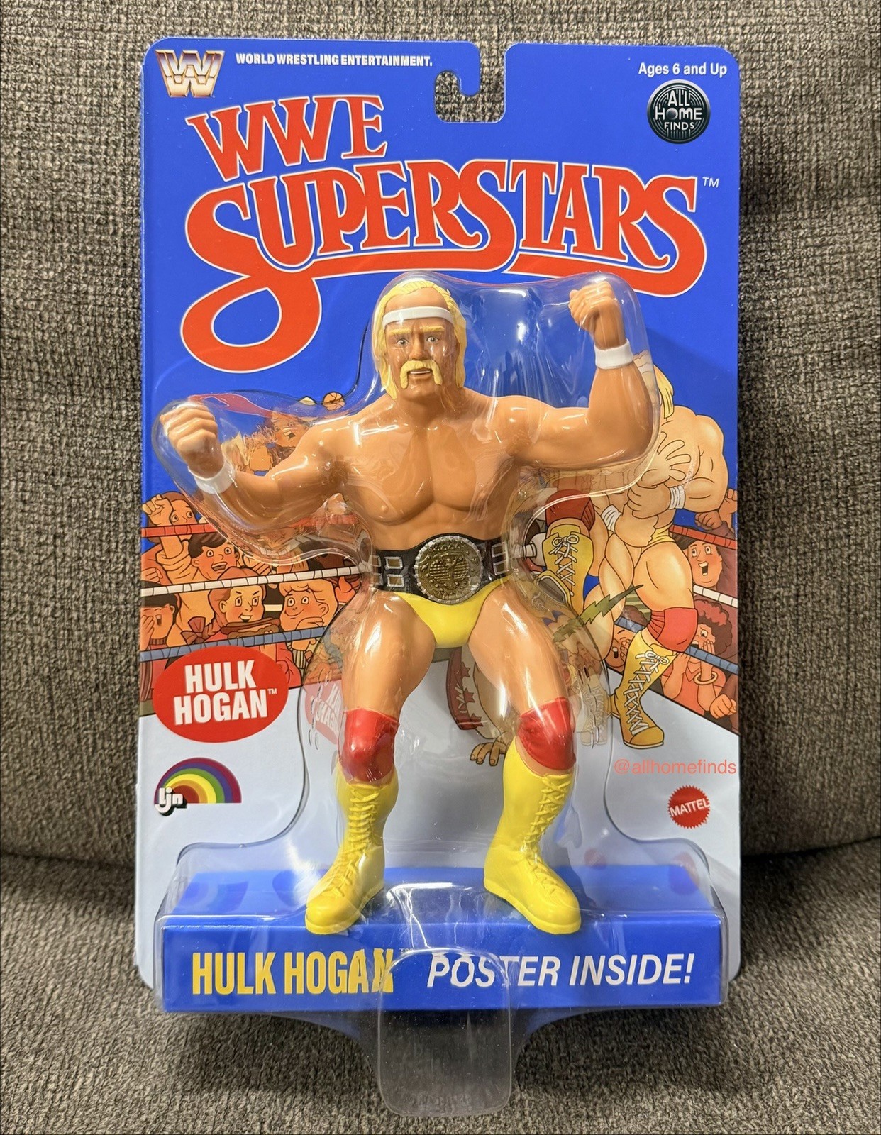 WWE LJN MATTEL SUPERSTARS HULK HOGAN 8&Prime; ACTION FIGURE 1980s RETRO – NEW IN HAND