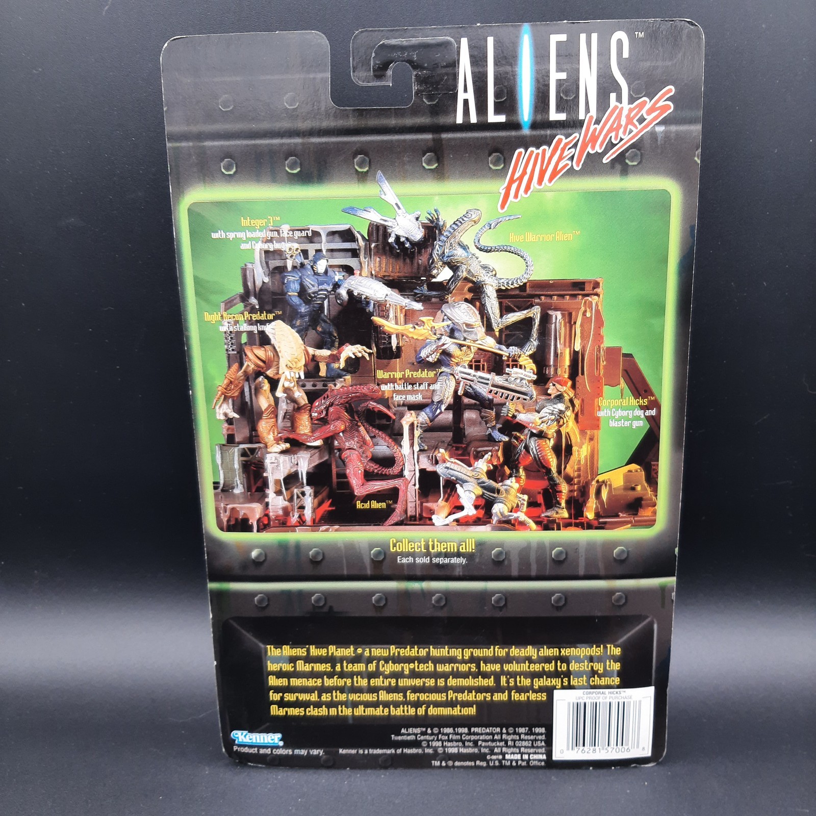 1998 Kenner Aliens Hive Wars Complete Set Predator, Marines, Aliens On Carc RARE