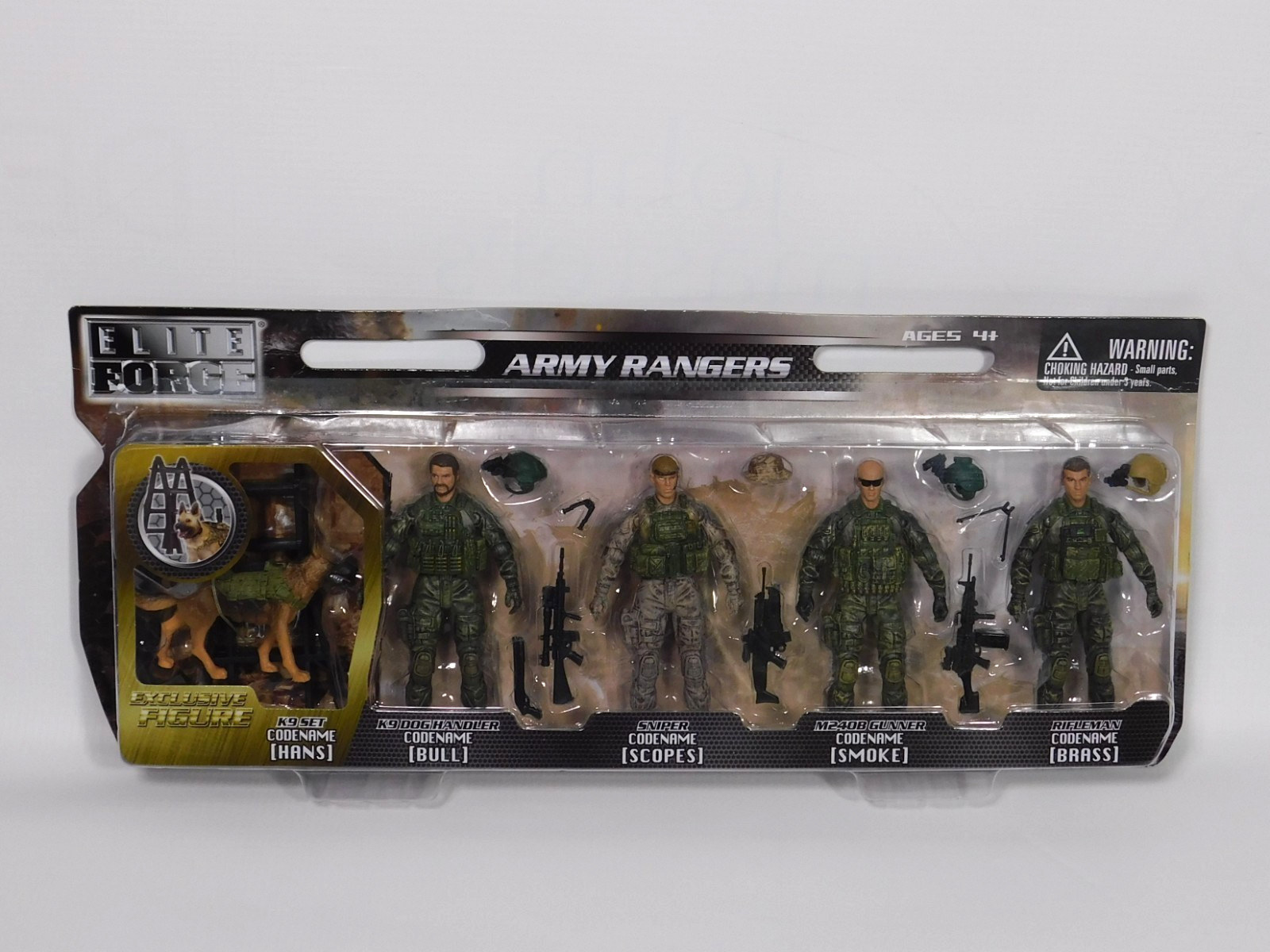 Blue Box BBi Elite Force ARMY RANGERS K-9 Set 5-Pack action figure set 004943 01