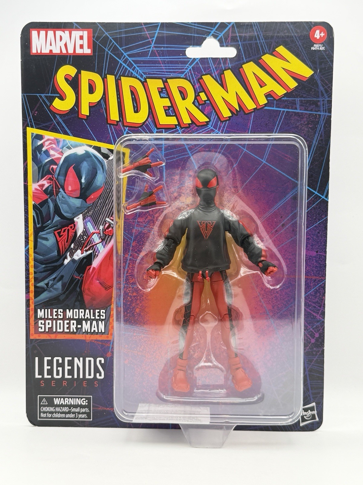 MILES MORALES Spider-Man Hasbro Marvel Legends Spider-Man 2023 6&Prime; Action Figure