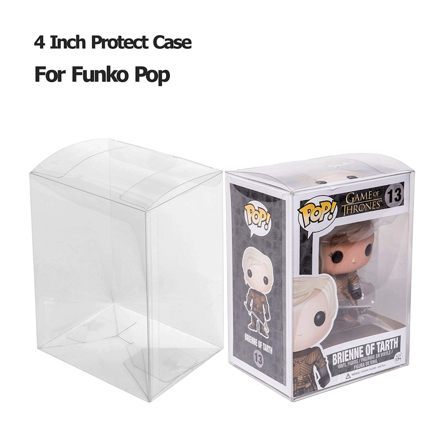 Pop Protector Compatible with 4&Prime; Funko POP! Figures Clear Pop Case Display Box