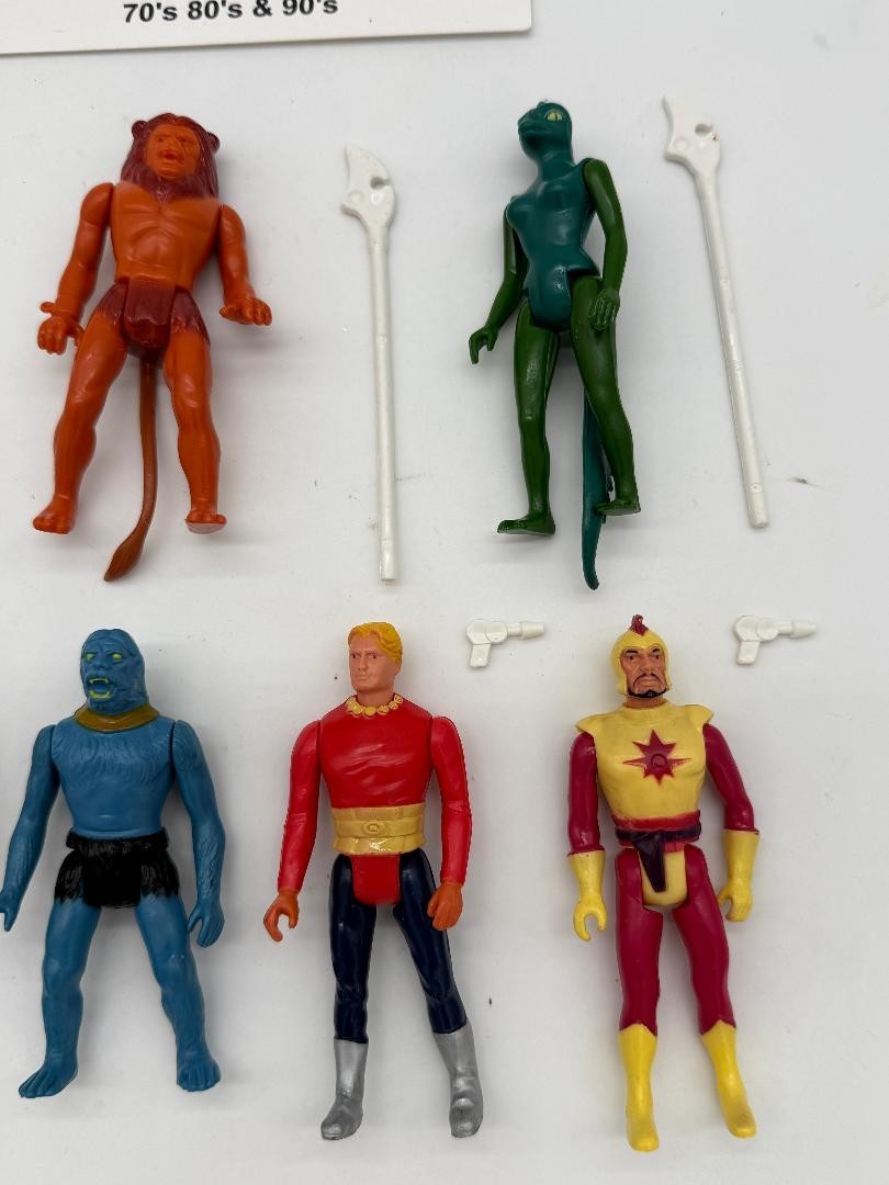 1979 Flash Gordon Complete 8 Figure Set Vintage Mattel Vultan Thun Beast Lizard