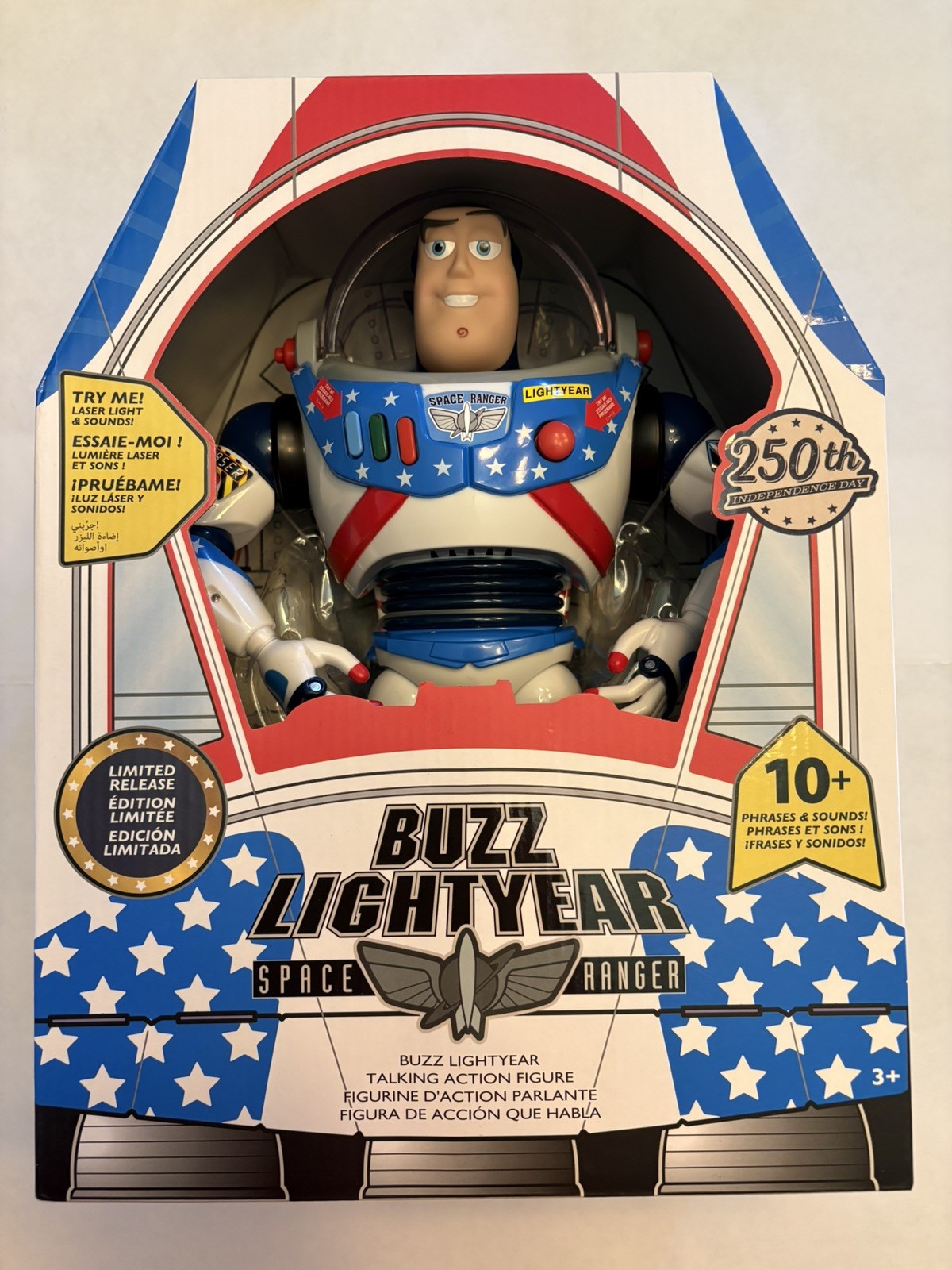 Disney Toy Story Buzz Lightyear 250th Independence Day Limited Release Brand New