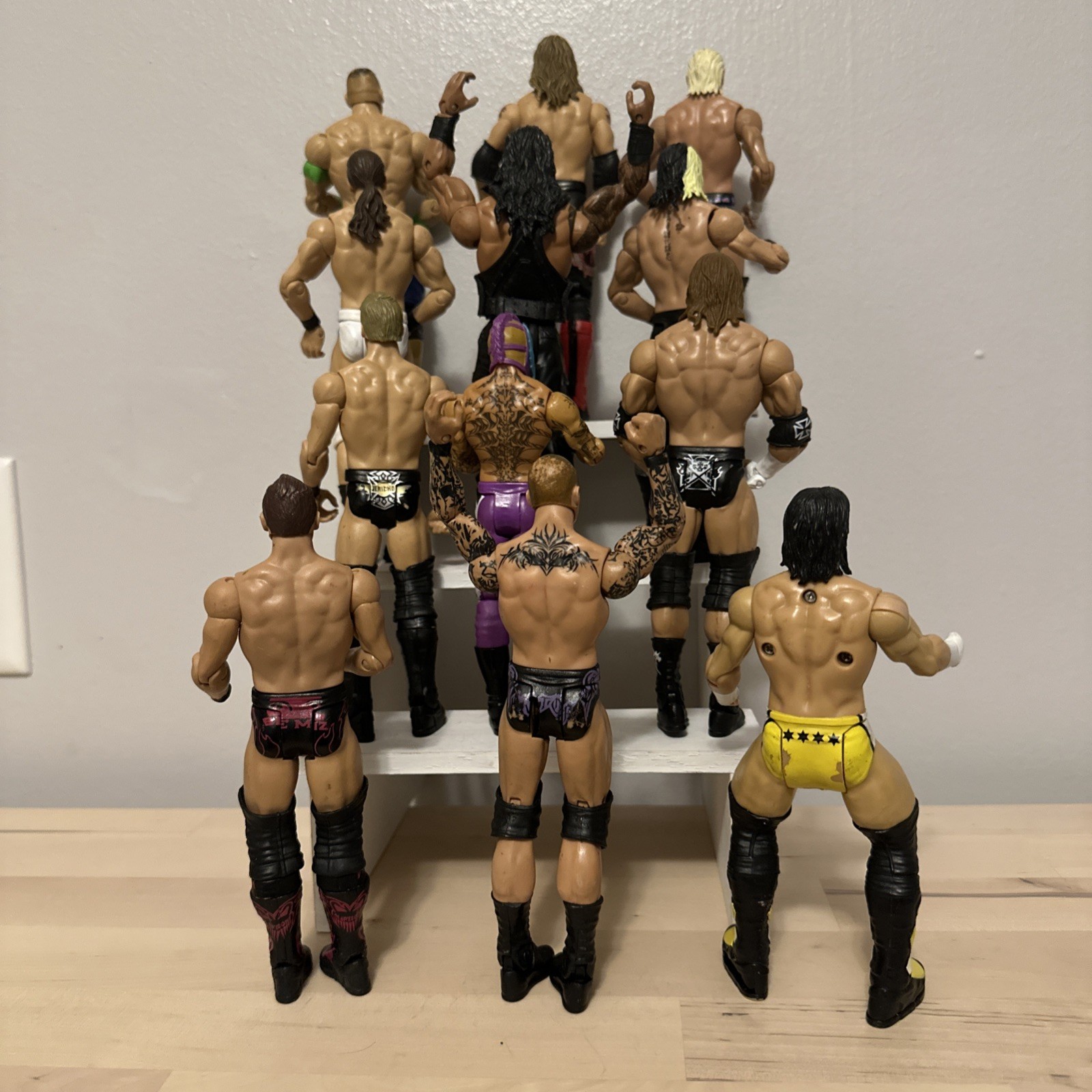 WWE MATTEL Basic Roman Reigns Edge John Cena CM Punk Rey Mysterio Lot Of 12