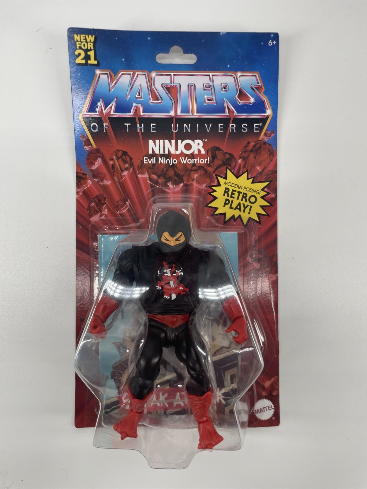 Mattel Masters of the Universe Ninjor 5.5&Prime; MOTU Action Figure NIB 2021