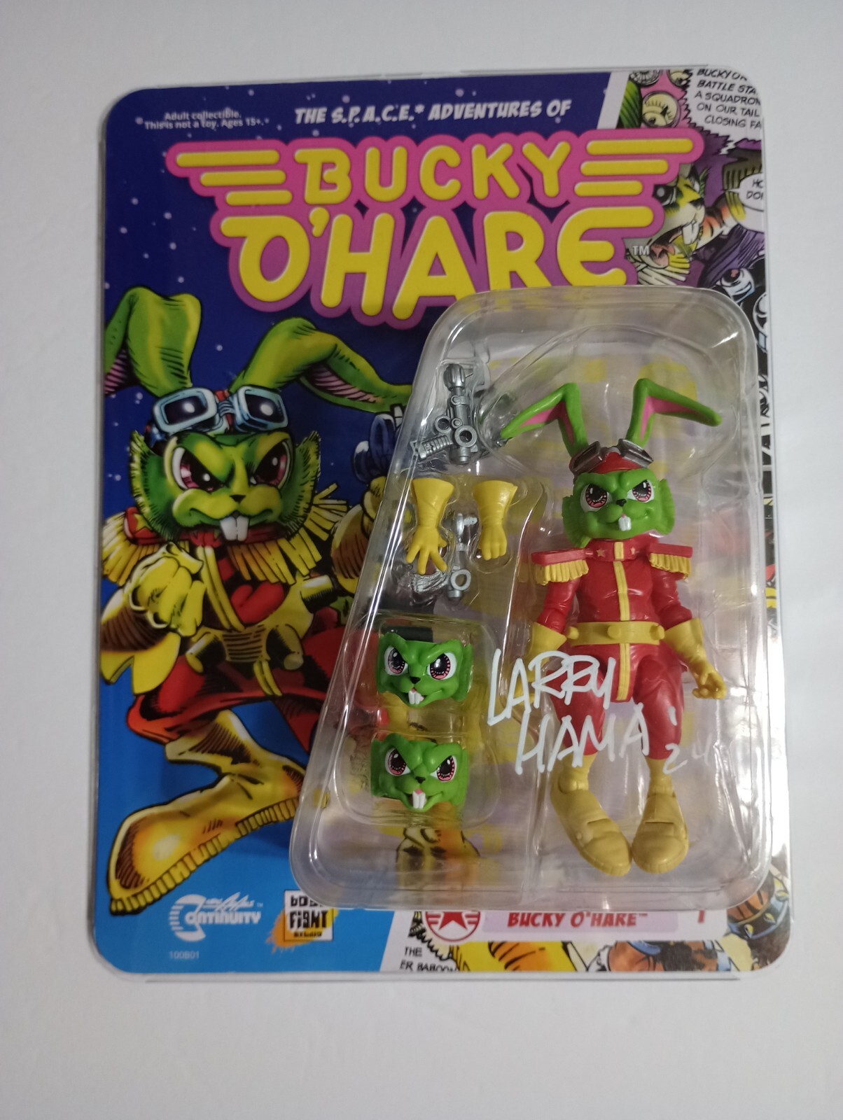 2017 Bucky O&rsquo;Hare Action Figure Signed Co-creator Larry Hama COA