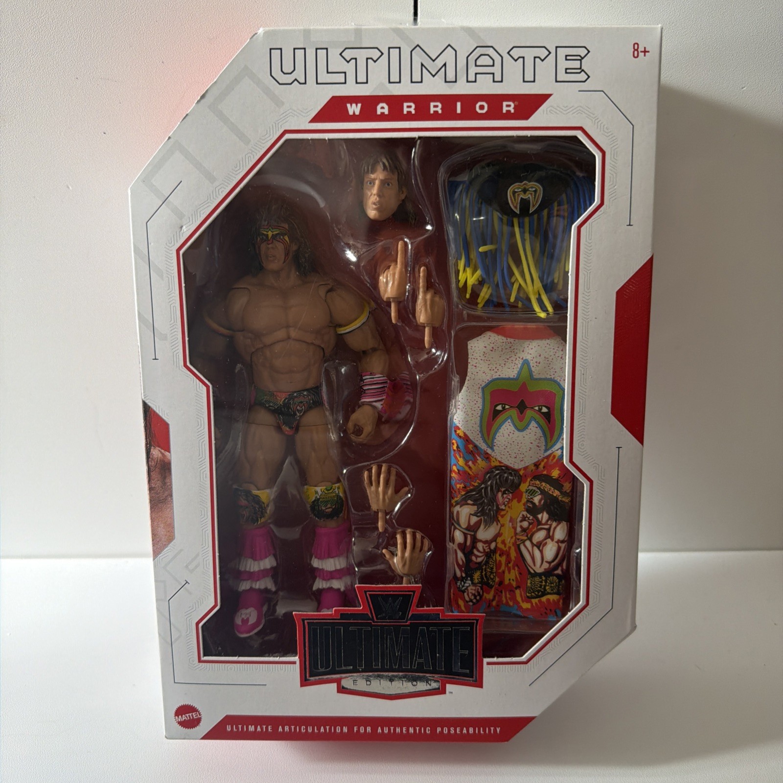 WWF Ultimate Edition The Ultimate Warrior – Mattel WWE Wrestling 6&Prime; Figure NWB