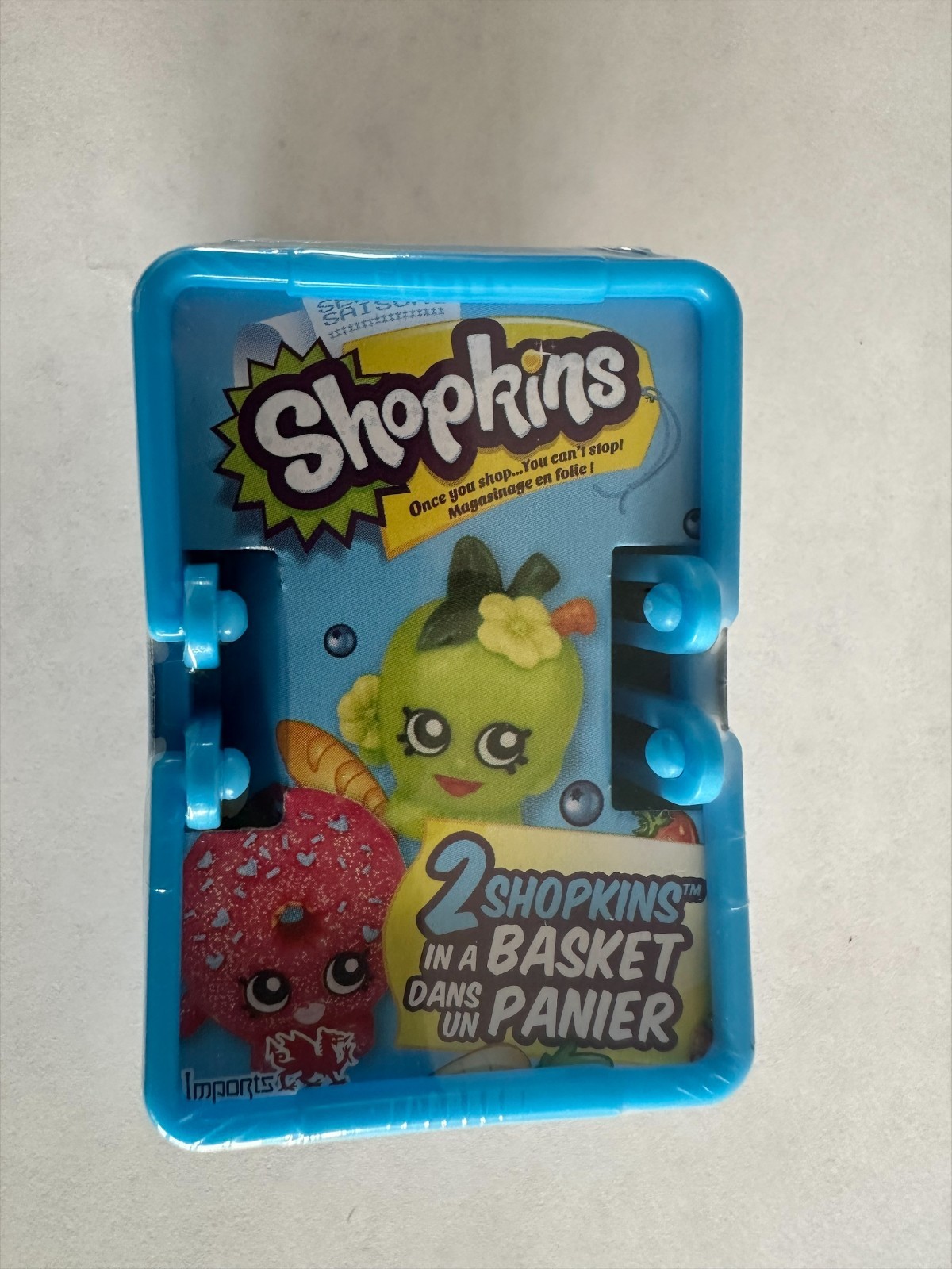 Authentic Shopkins Season 1 Blue Blind Basket Canadian Variant RARE New & Sealed
