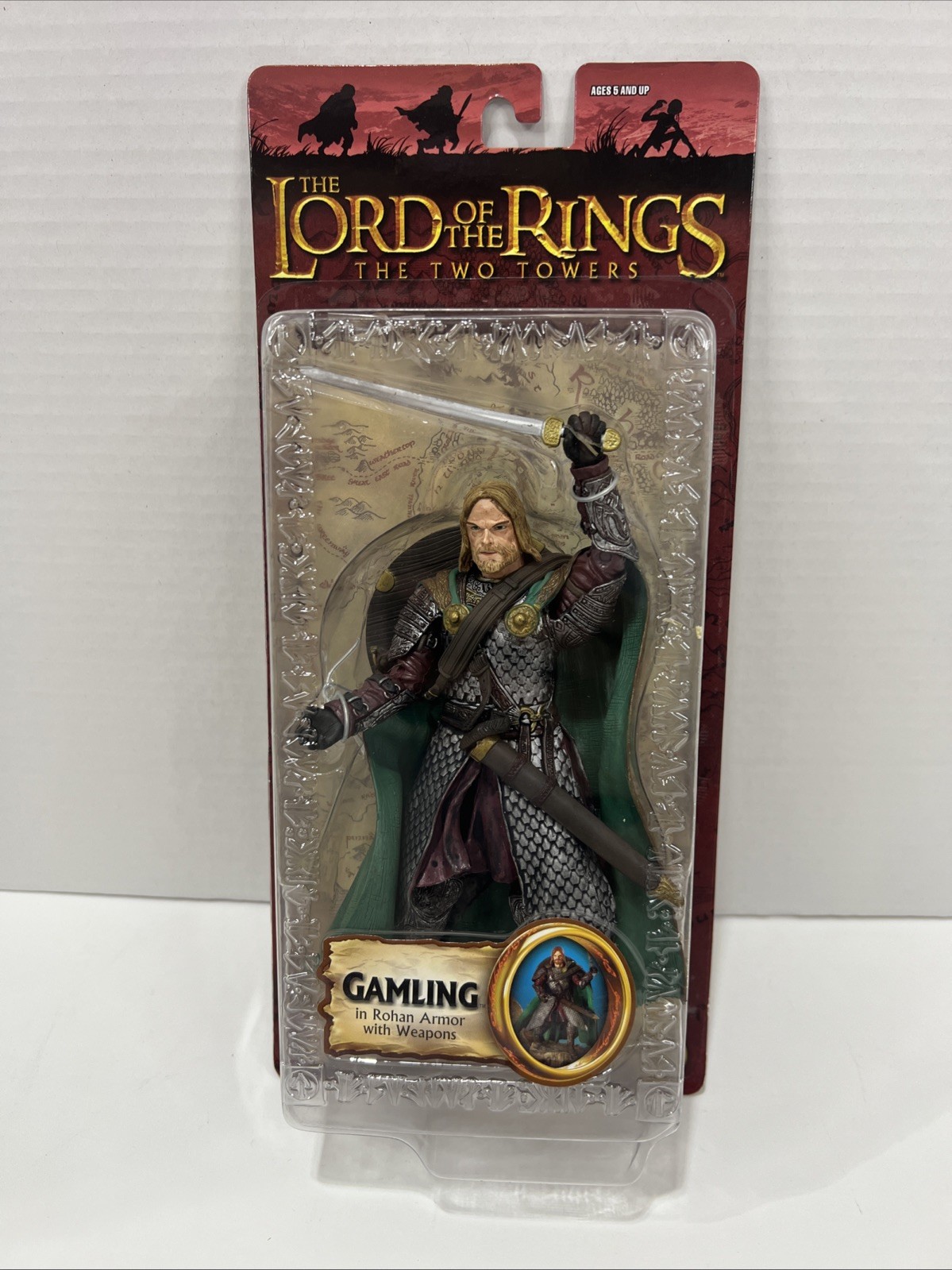 2004 Lord of the Rings GAMLING ROHAN ARMOR The Two Towers Action Figure NEW