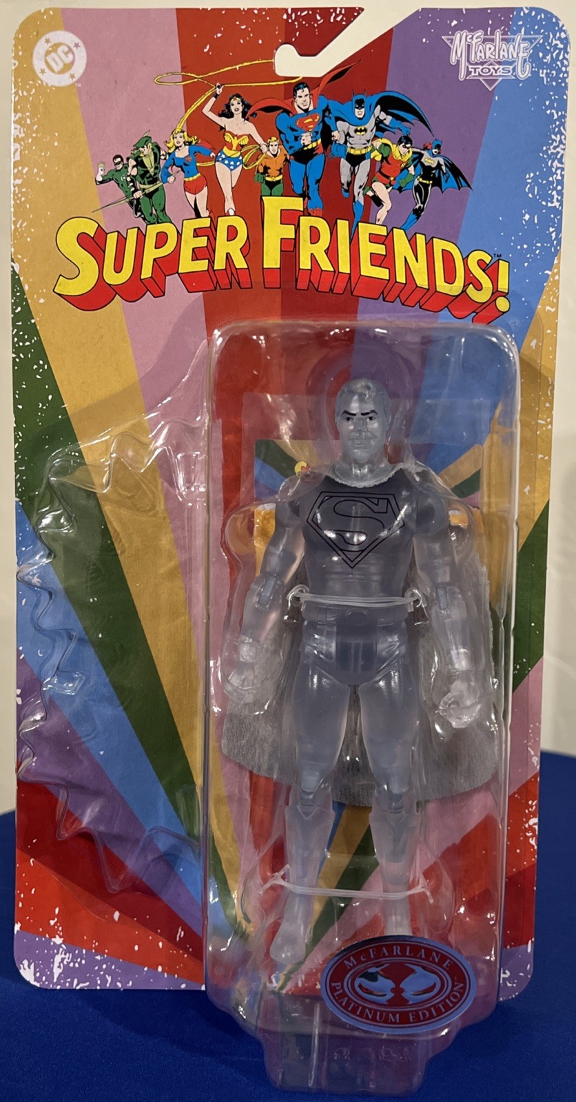 DC Super Friends Wave 16 SUPERMAN Crystallized Platinum Edition McFarlane 2026