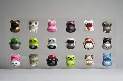 3.5&Prime; Munky King Omi Series 1 Complete SET of 18 + 2 Walls KOZIK personal set NIB