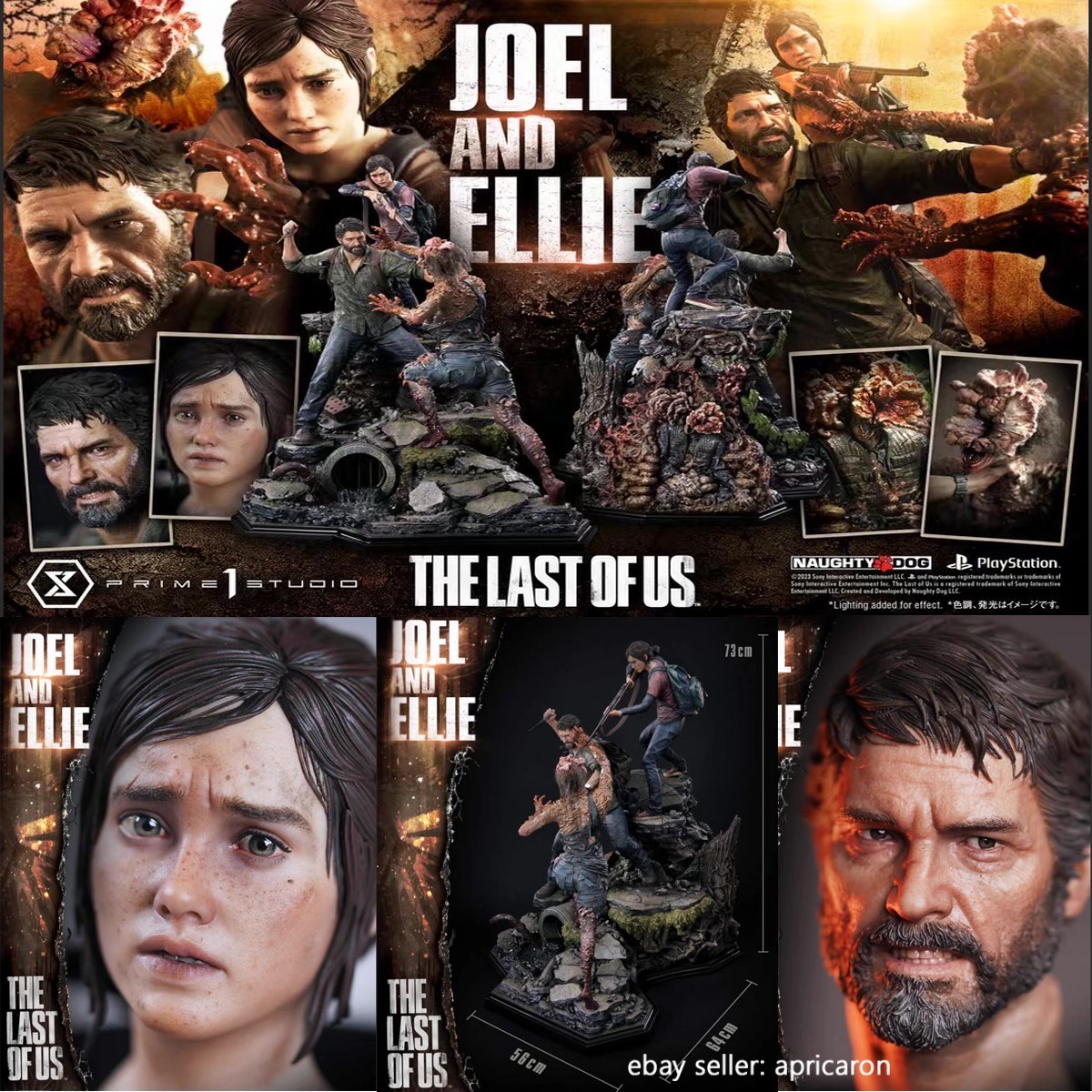 Prime 1 Studio UPMTLOU-03 THE LAST Of US Joel &Ellie 1/4 Statue standard version