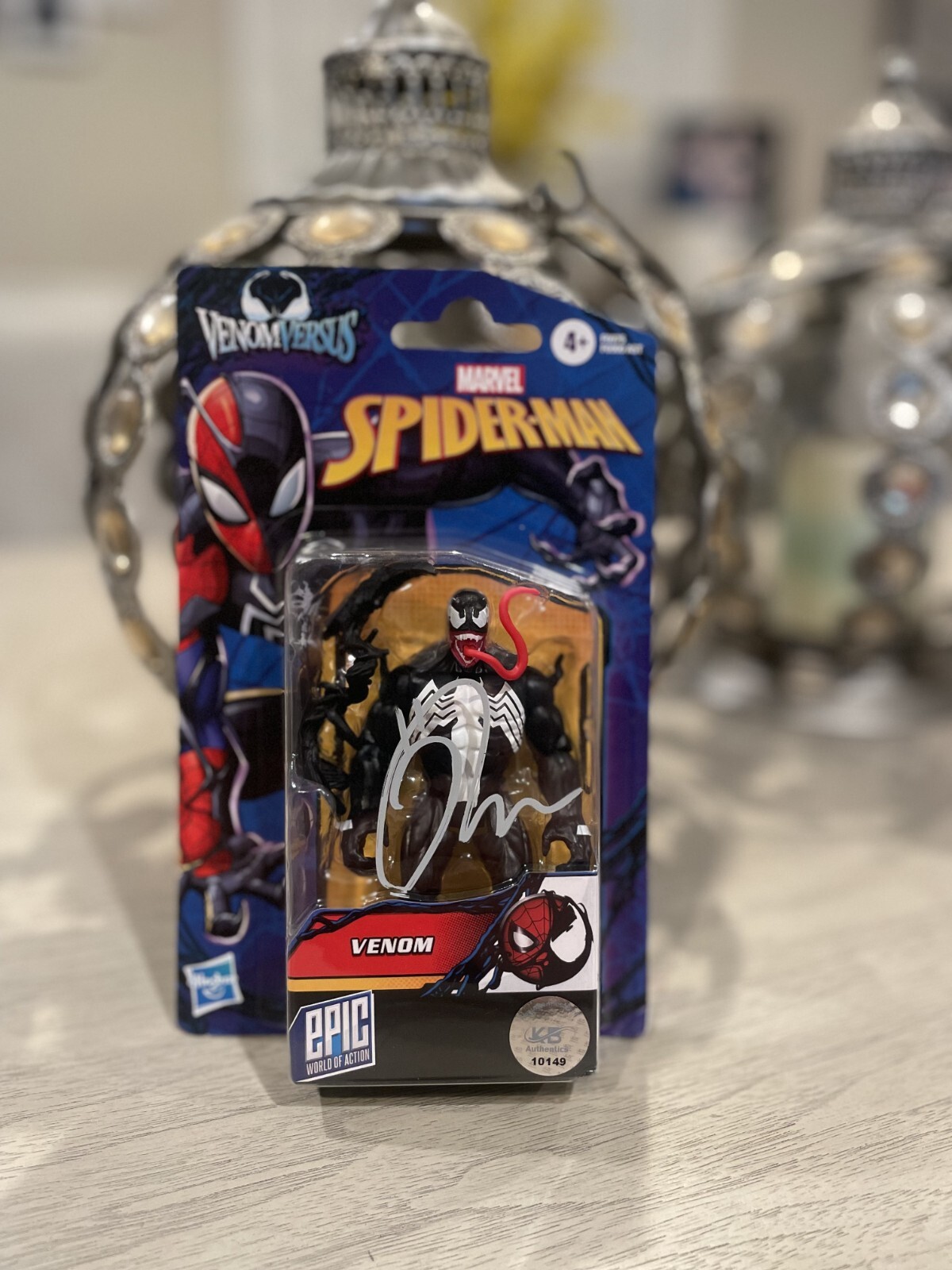 Tom Hardy Signed Venom Action Figure KB Authentic Hologram