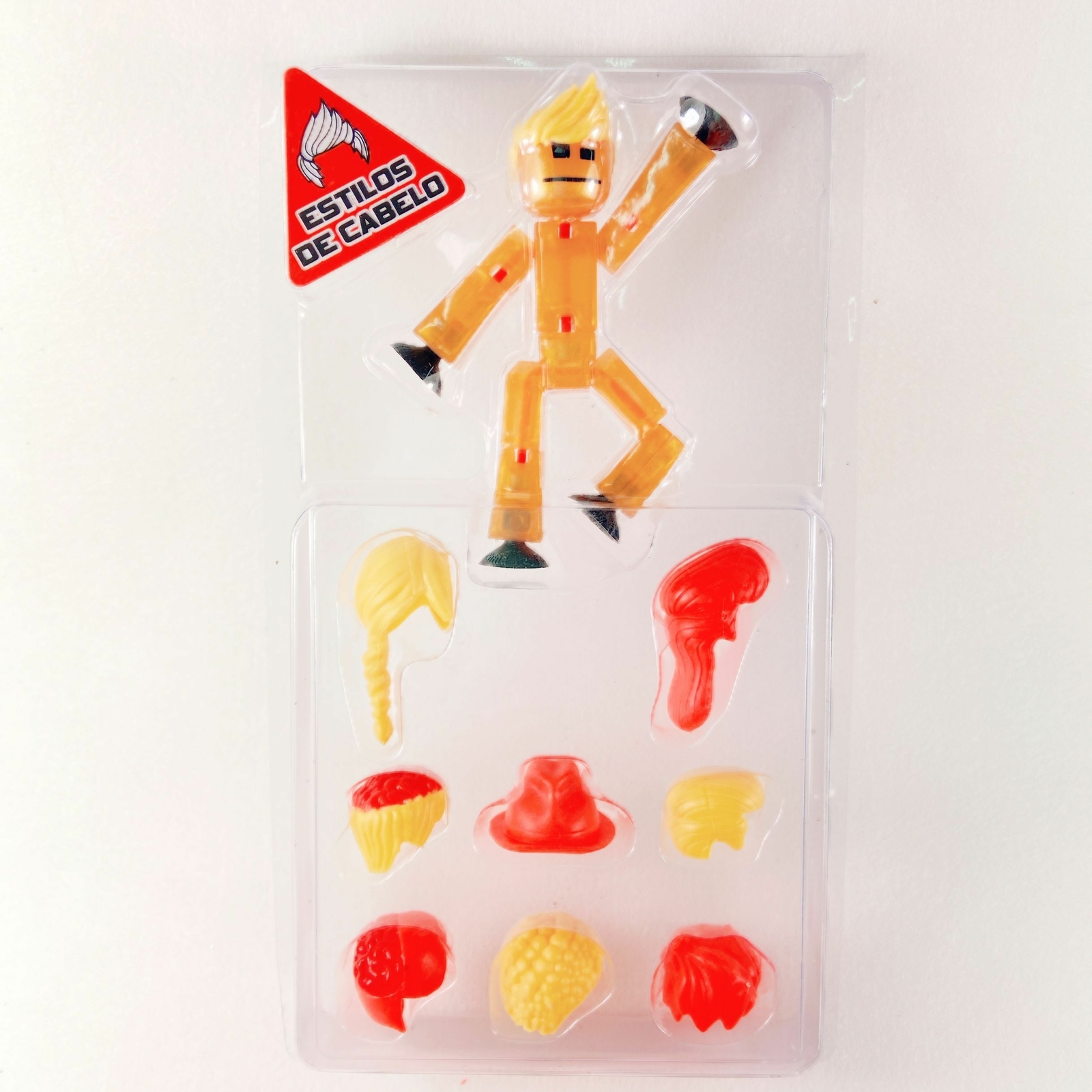 Zing Stikbot ROBOT ANIMATION Apric Yellow Gold Figure with 8pcs accesory