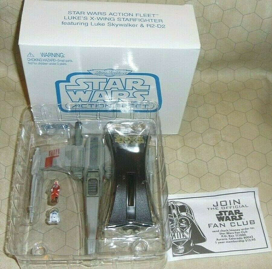 Star Wars Luke&rsquo;s X-Wing White Retail Box Exclusive NIB Galoob Action Fleet