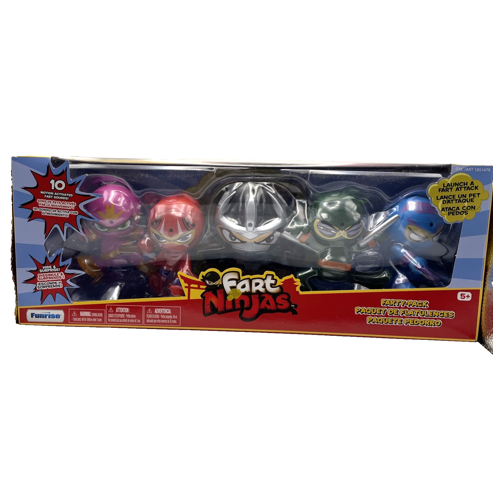 🔥 NEW🔥 Fart Ninjas 5-Pack Action Figures with Funny Sounds