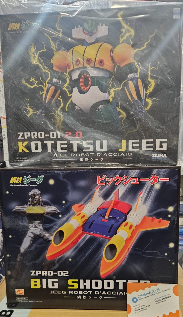 ZPRO-01 Kotetsu Steel Jeeg Robot D&rsquo;Acciaio 2.0 + Big Shooter Zona Hobby HL PRO