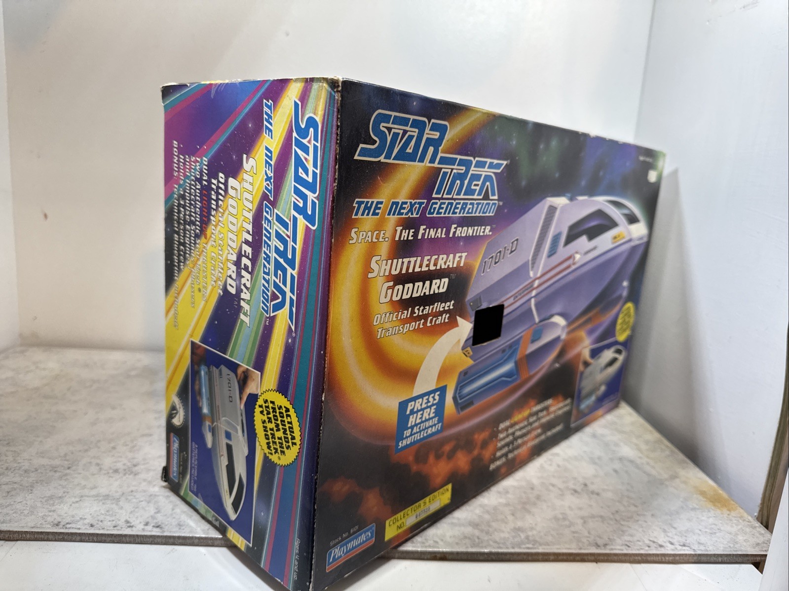 EMPTY BOX ONlY Star Trek Next Generation Shuttlecraft Goddard Collectors ED.