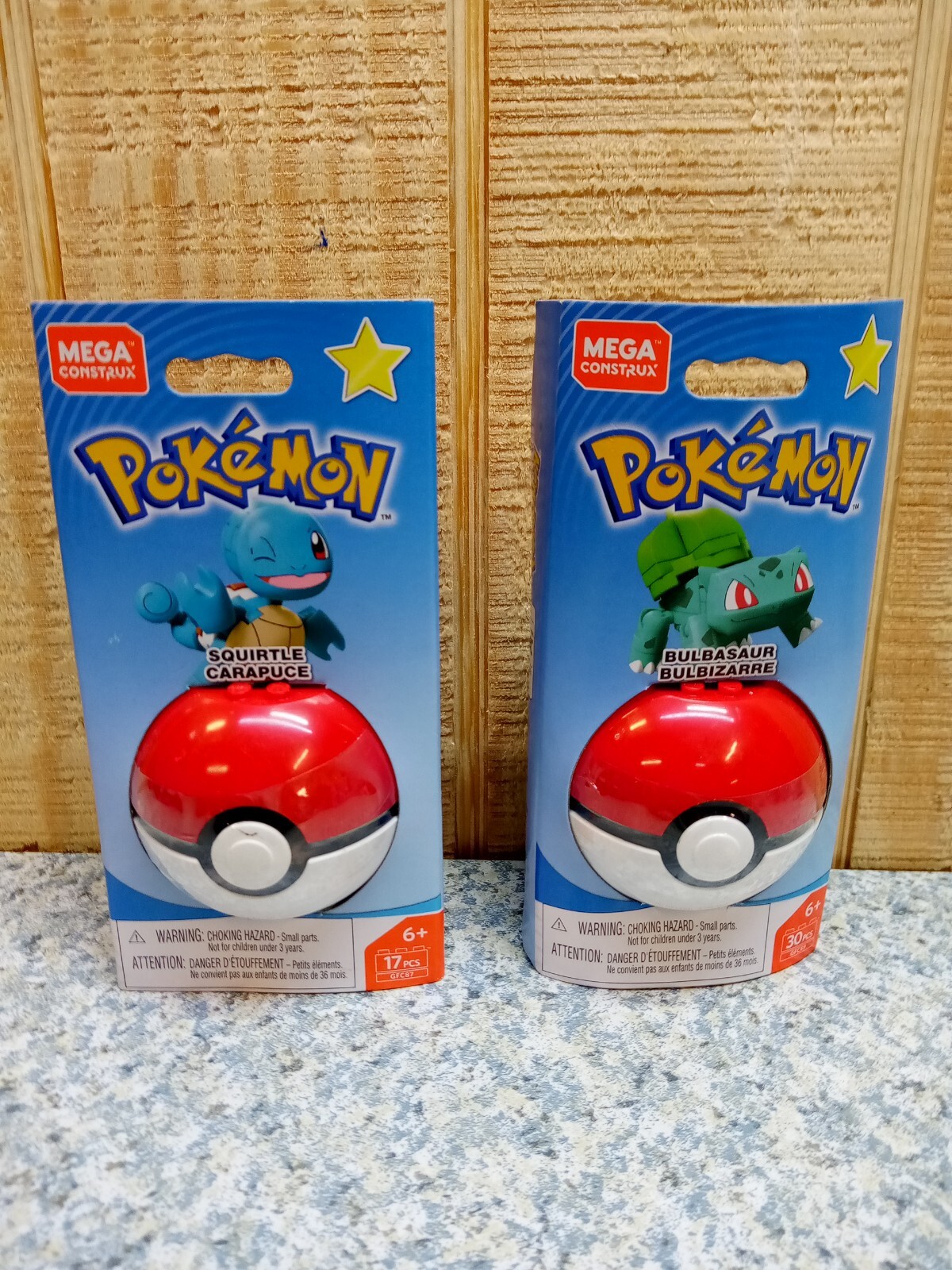 MEGA CONSTRUX POKEMON Star Series DIFFERENT POKEMON 30 pcs GFC89 New Lot of 2