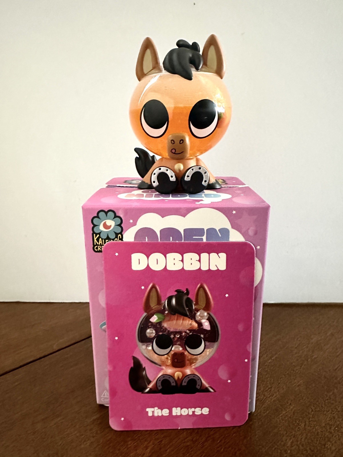 Kaleidos Creative DOBBIN The HORSE Open Minded Blind Box snow globe Figure 🐴🥕