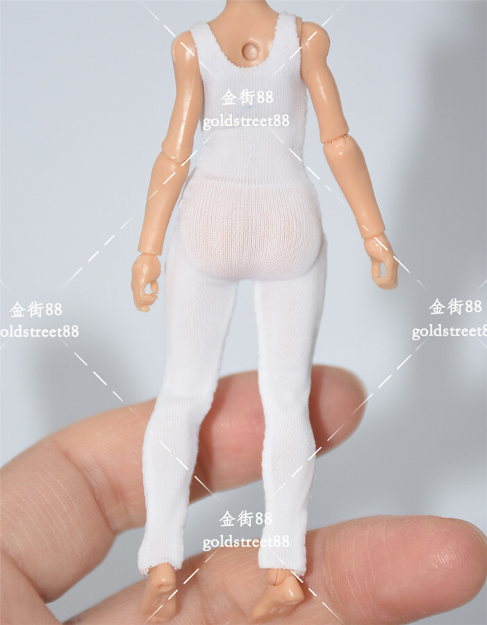 1:18 Vest Dress Bodysuit Stockings Clothes Model For 3.75&Prime; Female Figure Body