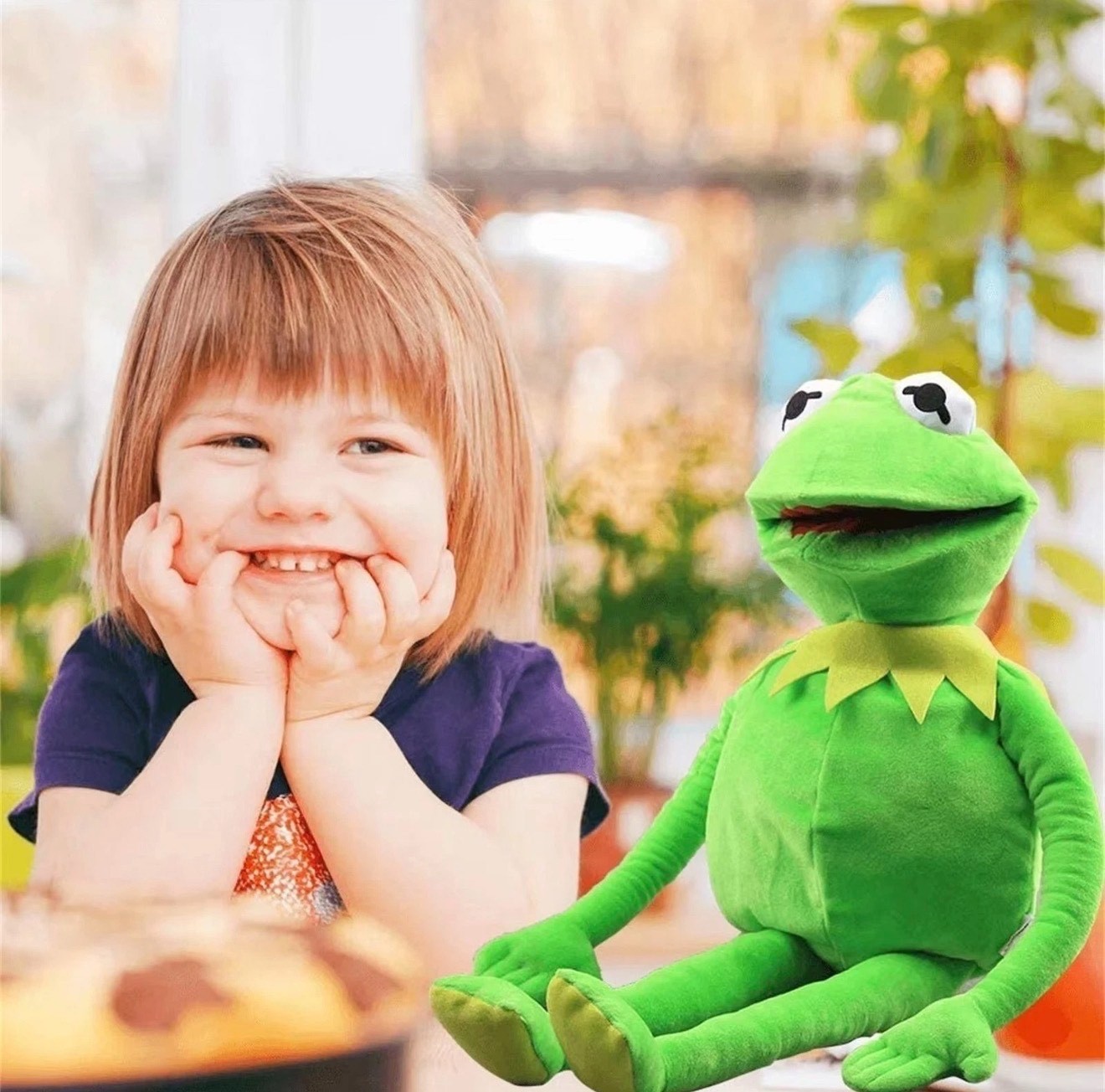 60cm The Muppets Kermit Frog Stuffed Doll Hand Puppet Plush Toys Birthday Gift