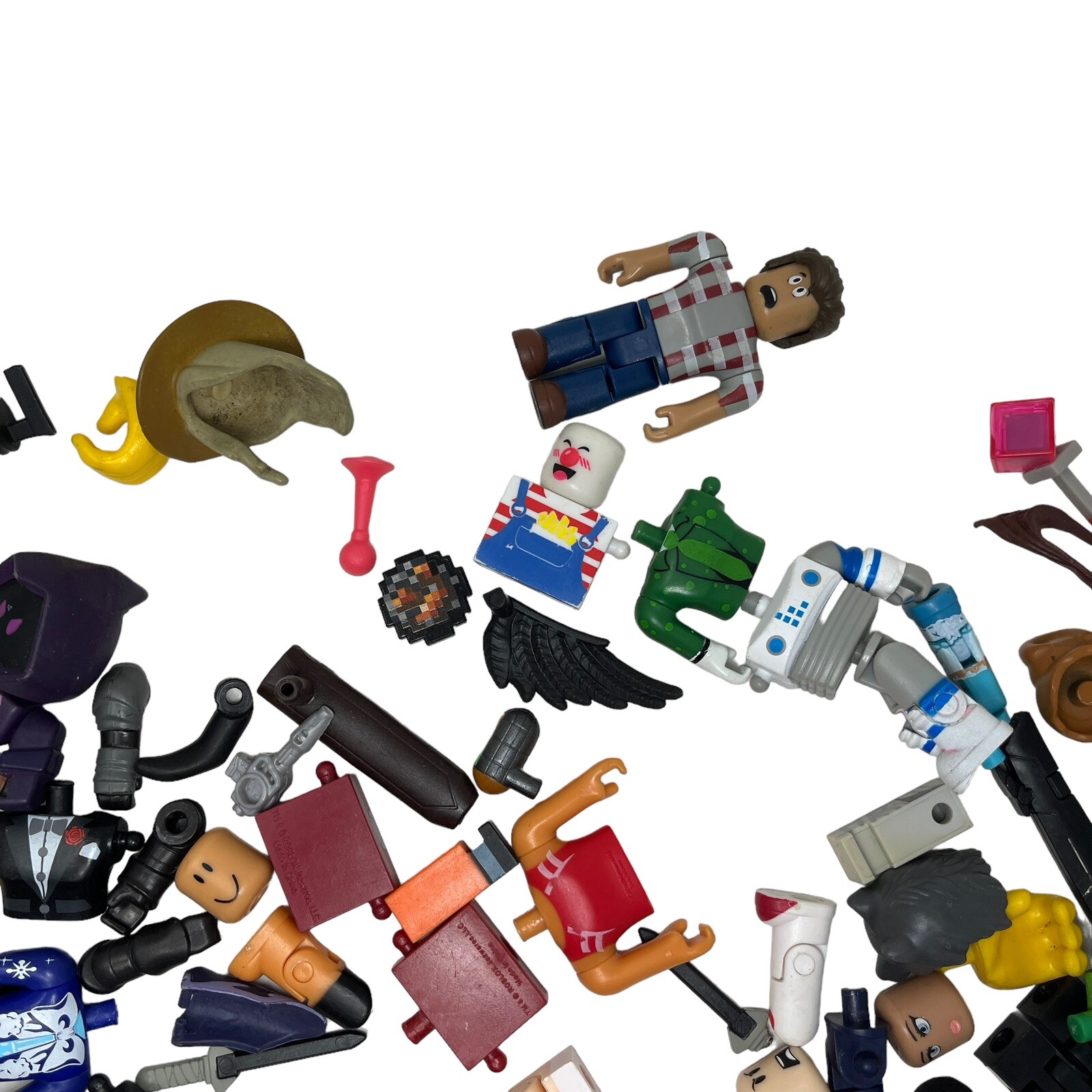 Roblox Mini-figures Miscellaneous Parts And Pieces Lot Heads Body’s Legs Arms