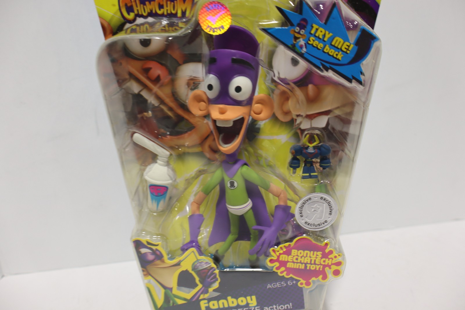 Nickelodeon Fanboy and Chum Chum Action Figure 2011 Viacom Brain Freeze