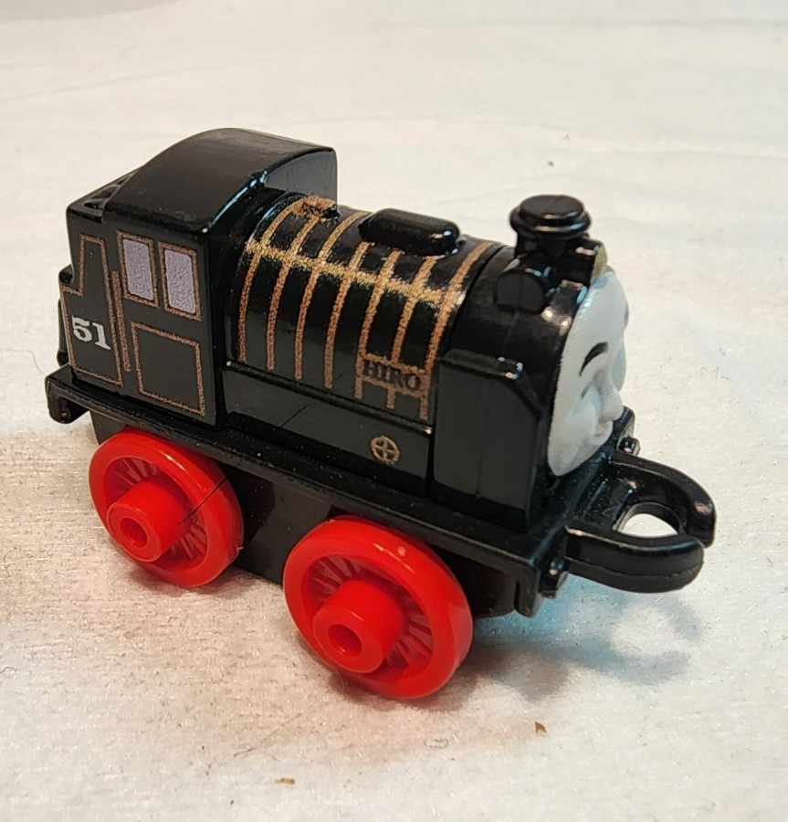 Thomas & Friends Minis – Hiro – #51 – Black – 2014 – Thailand, Train car engine