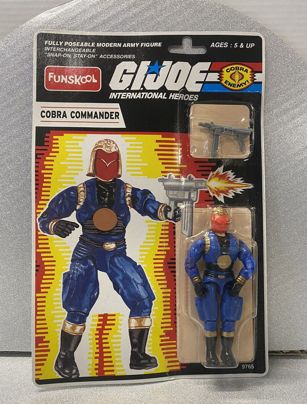Vintage 2001 GI Joe India Funskool Cobra Commander SEALED