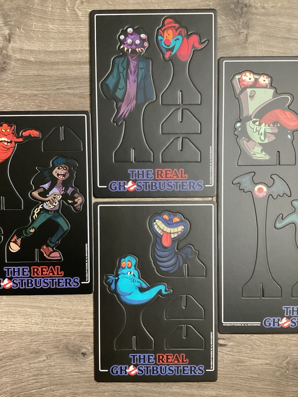 Mondo The Real Ghostbusters Full Set Of Unpunched Cardboard Ghosts Never Used