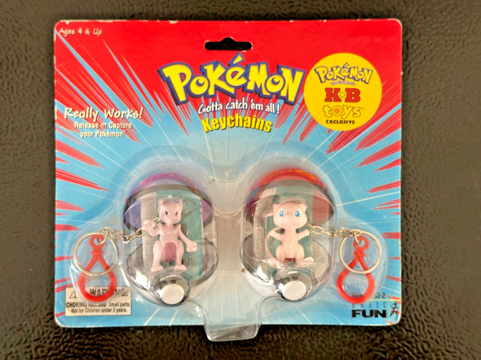 1999 Pokémon Mew & Mewtwo Keychain Set – KB Toys Exclusive, Factory Sealed, RARE