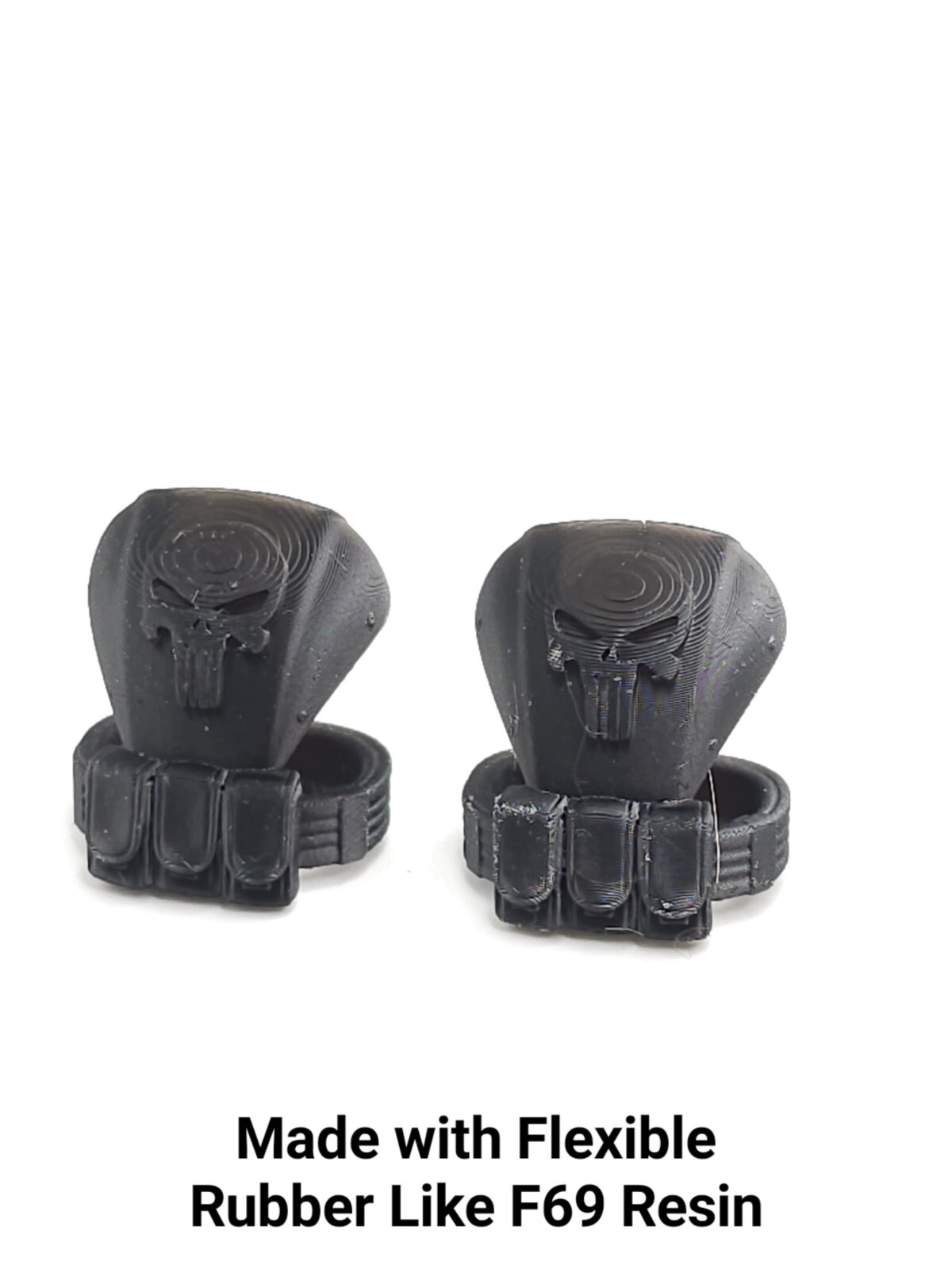 3d Printed PUNISHER SHOULDER PADS 1:12 6&Prime; GI Joe Classified/Marvel Legend