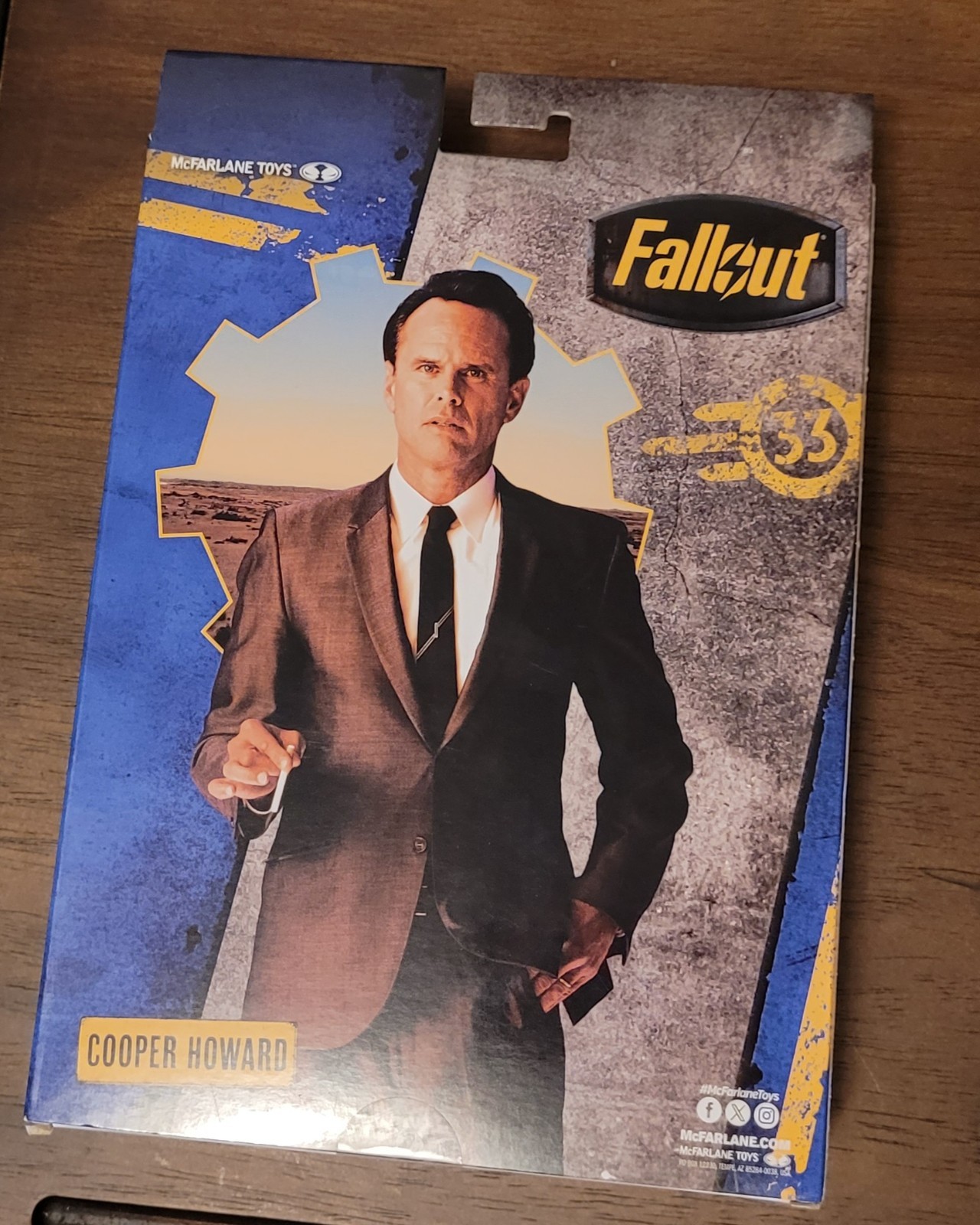 McFarlane Fallout Series Cooper Howard Action Figure Platinum Red Chase Edition