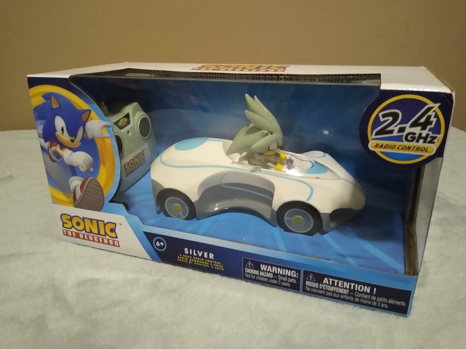 Sonic The Hedgehog Silver Radio Control Car MISB 2022 NKOK 2.4 GHz ~NEW