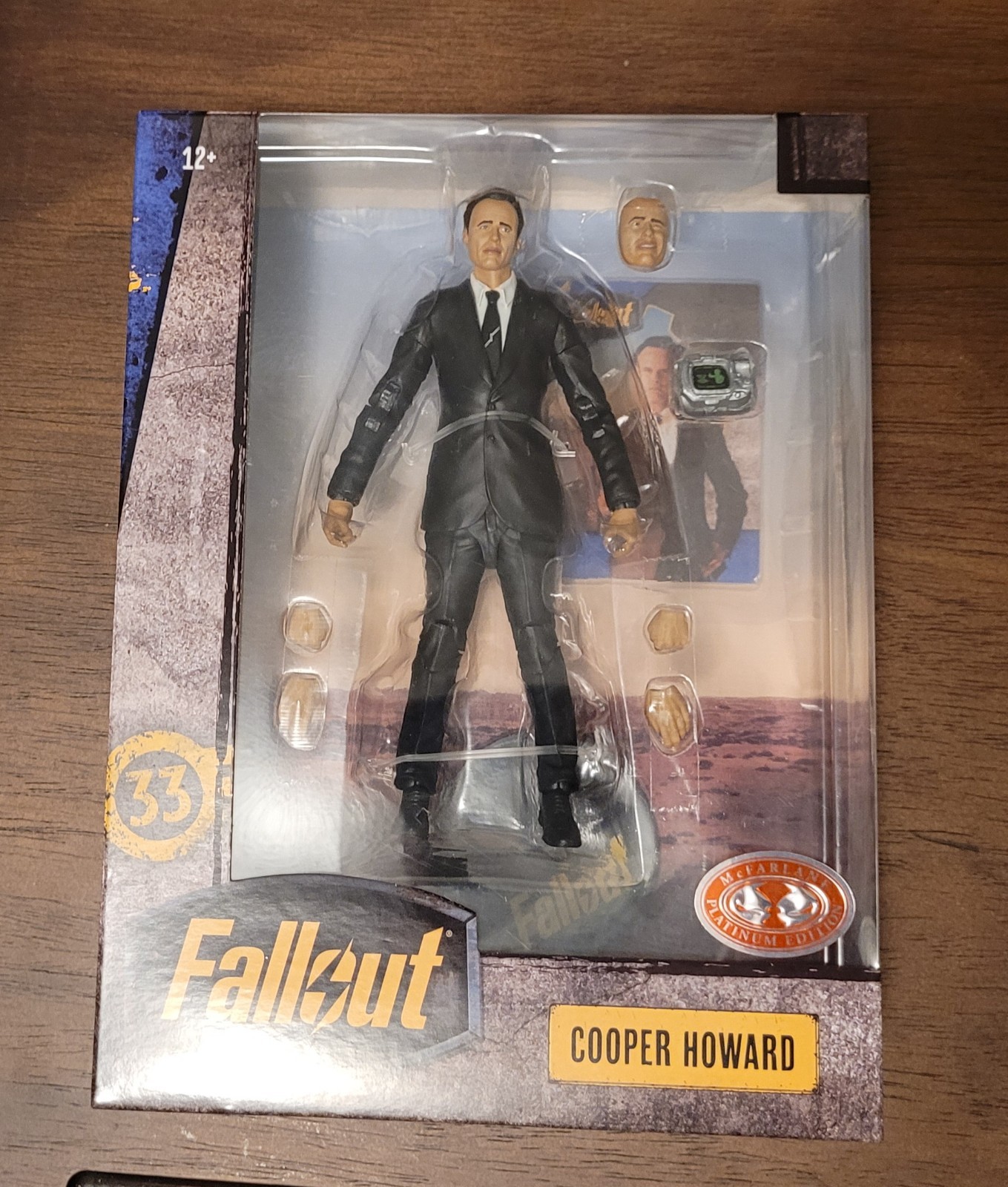 McFarlane Fallout Series Cooper Howard Action Figure Platinum Red Chase Edition