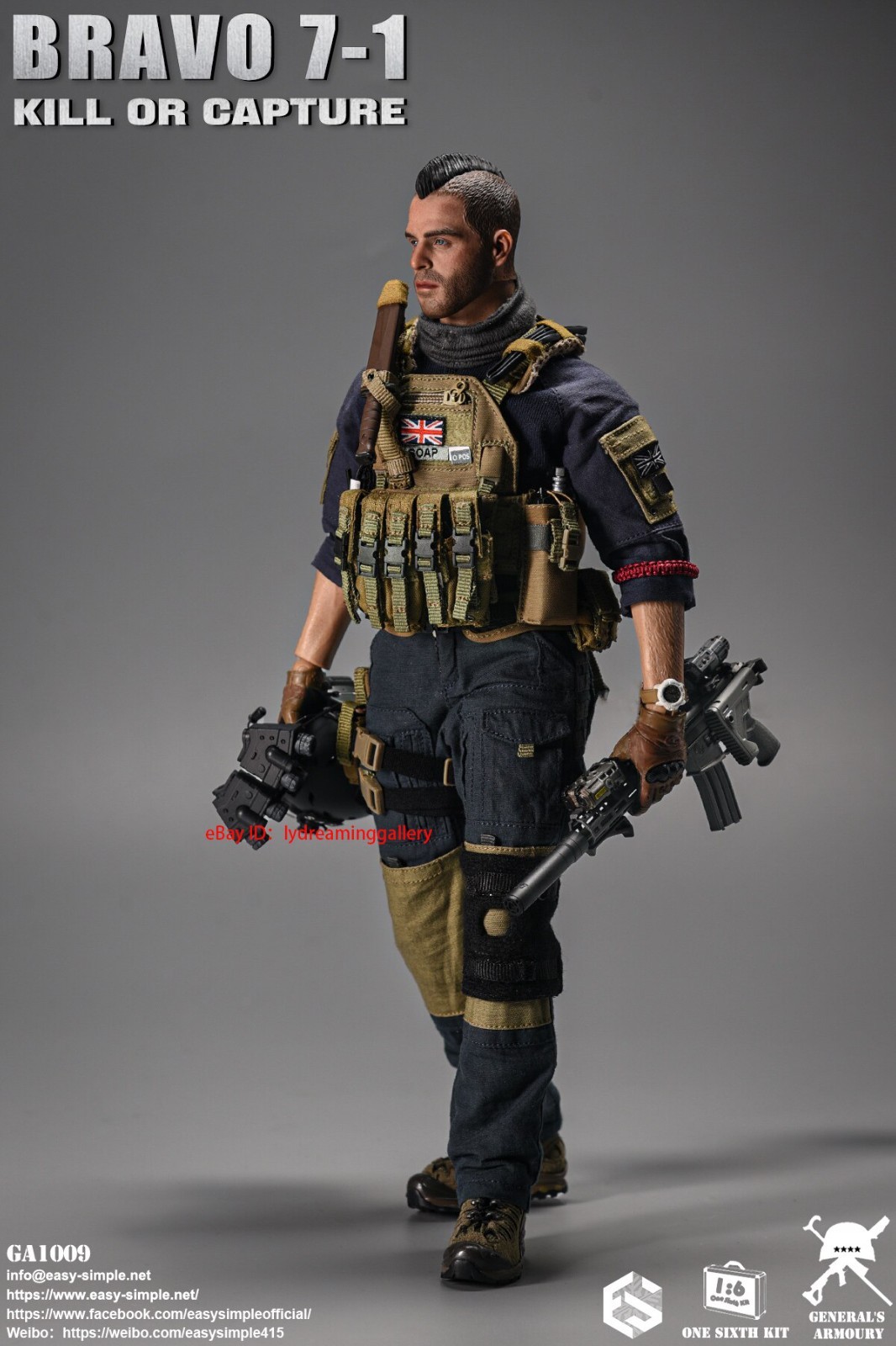 EASY&SIMPLE GA1009 BRAVO 7-1 KILL OR CAPTURE 1/6 Limited Edition Action Figure