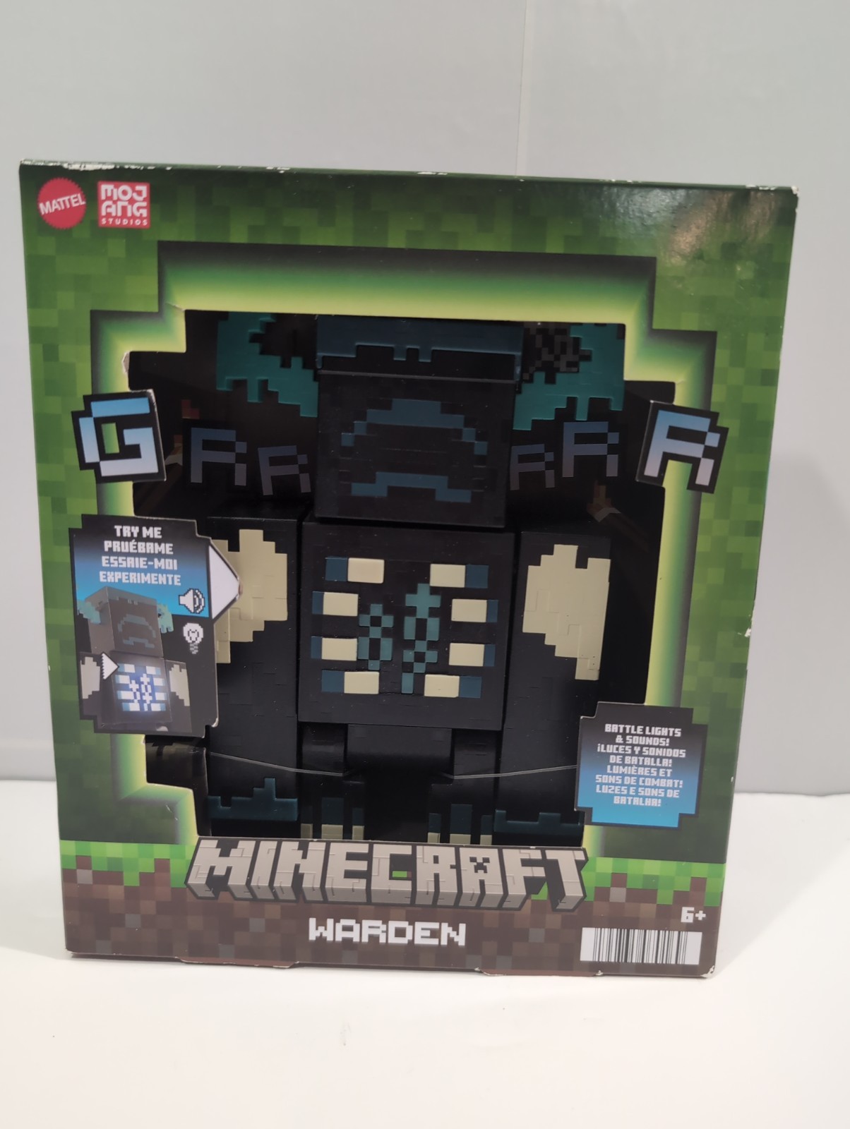 Minecraft Warden Deluxe Action Figure [Lights & Sounds] New In Box Sealed WORKS